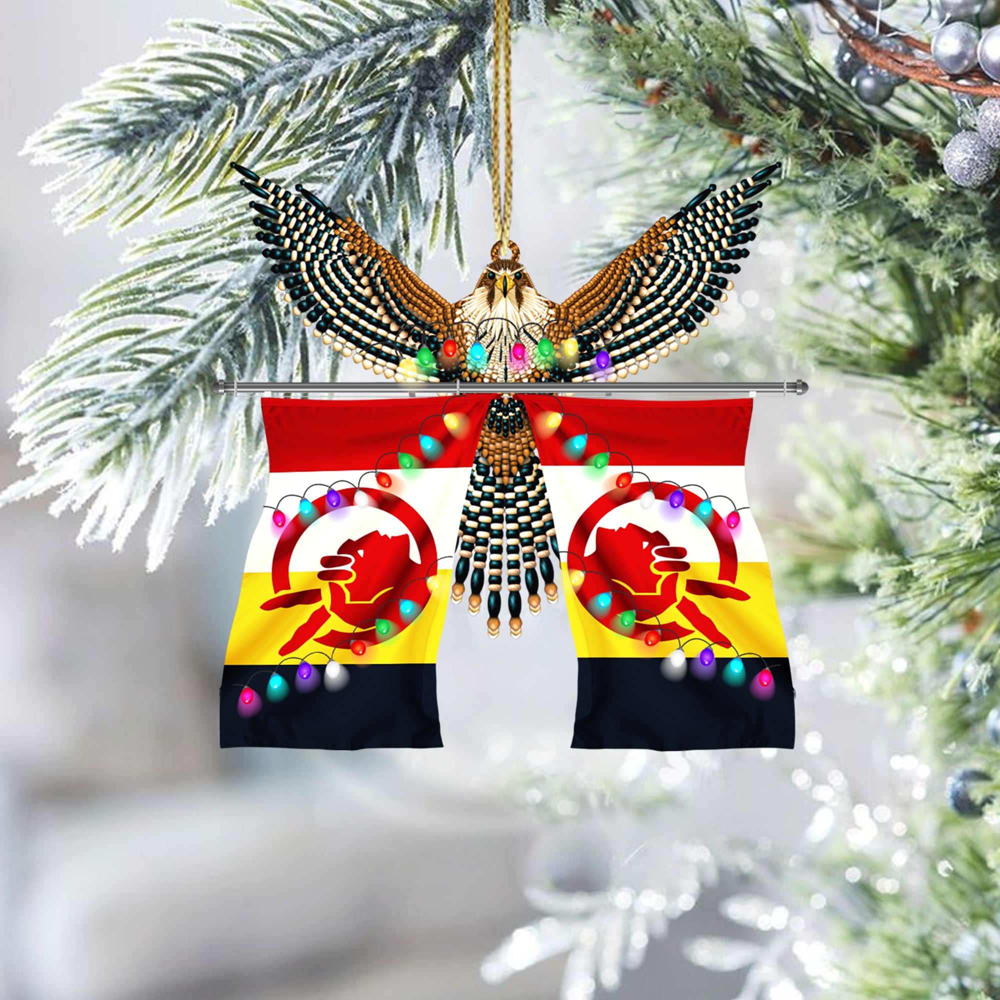 Old Flag Native American - Unique Christmas Gift Decor Flat Acrylic