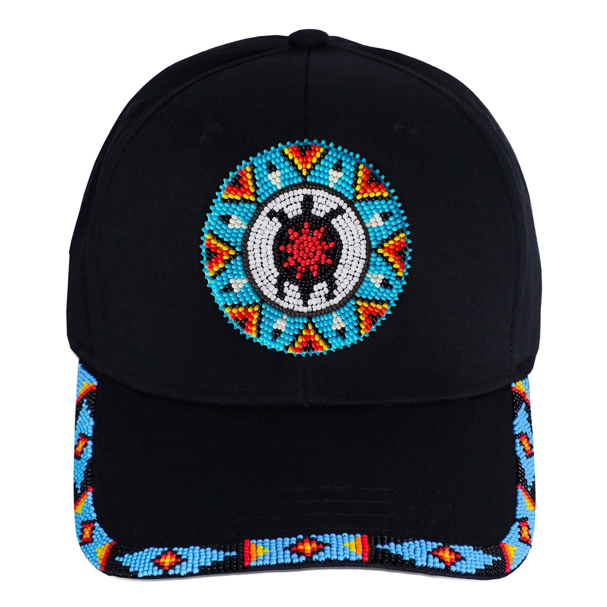 SALE 50% OFF - Blue Turtle Baseball Cap With Patch And Brim Cotton Unisex Native American Style