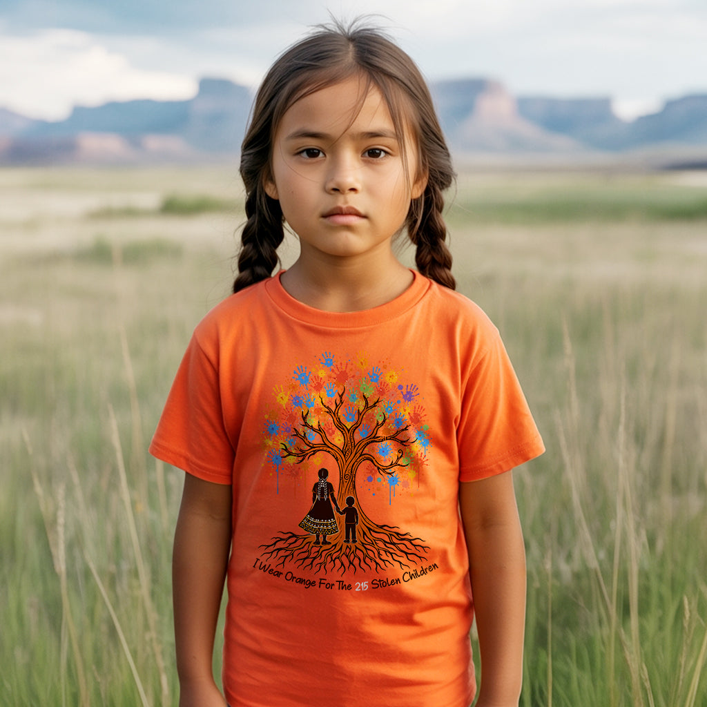 Remember the 215 Orange Shirt – Every Child Matters Indigenous Memorial Unisex T-shirt/Hoodie/Sweatshirt