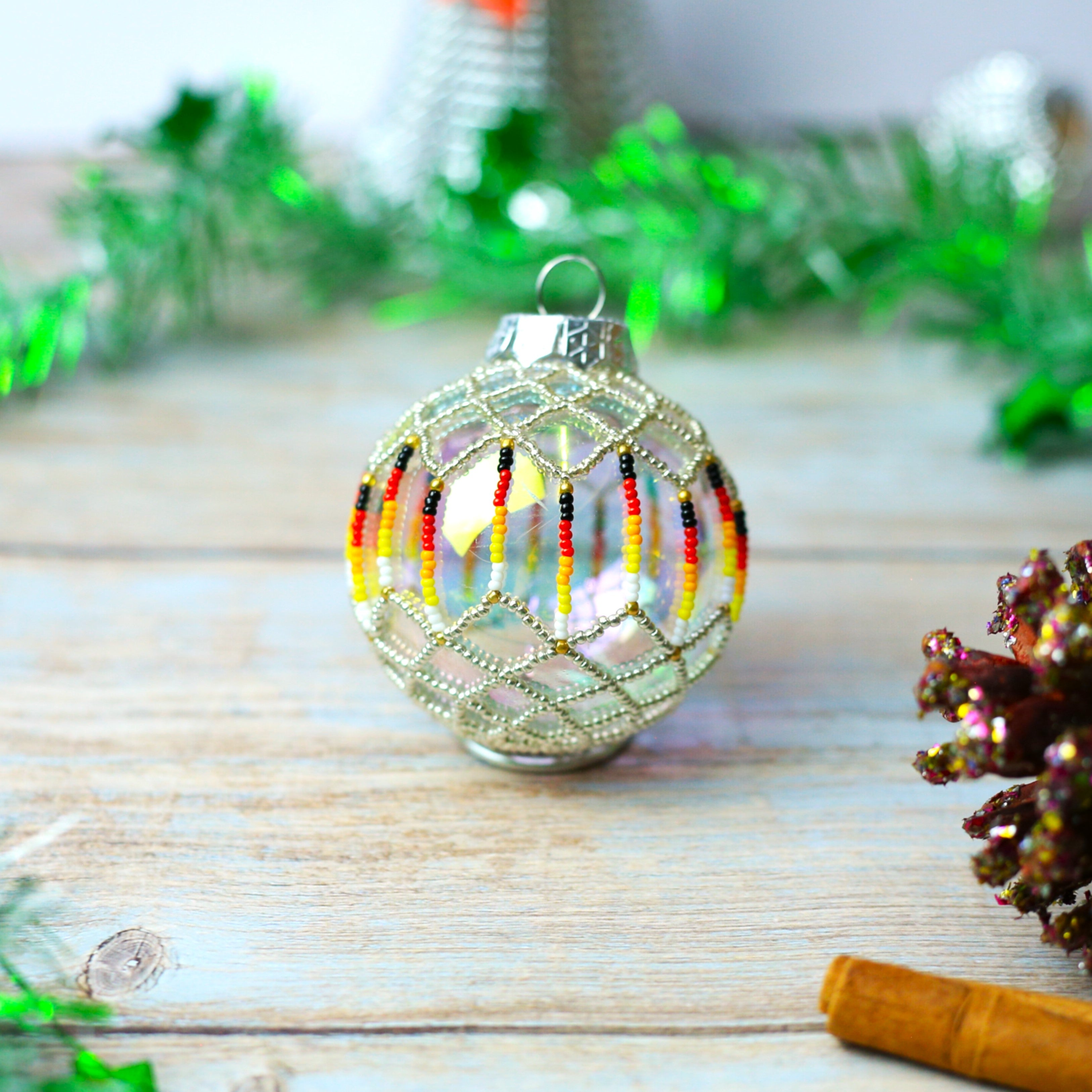 Handmade Beaded Ornament Holiday Decor & Gifts