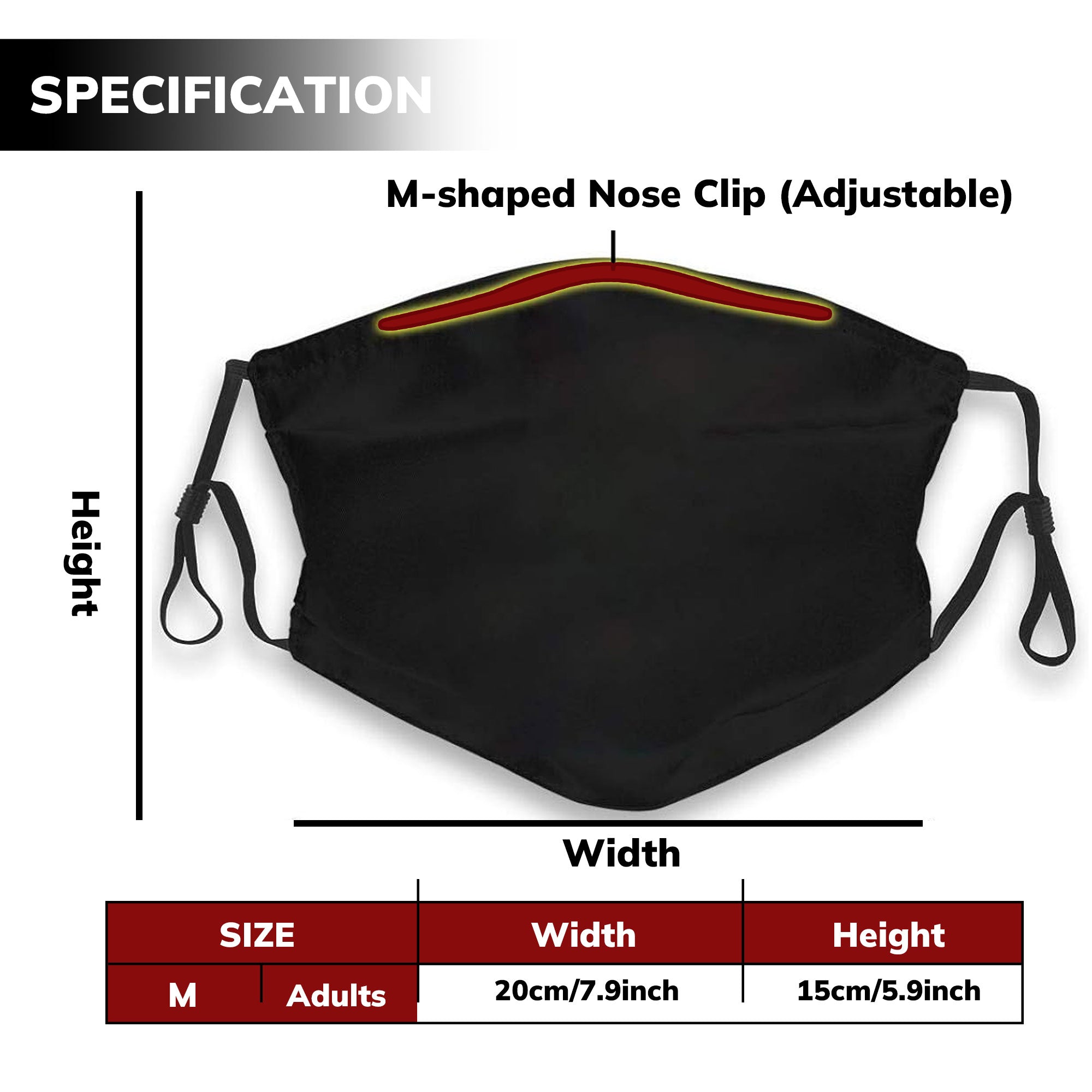 Face Mask Bandana Red Hand - Justice For Missing And Murdered Indigenous Women WC03