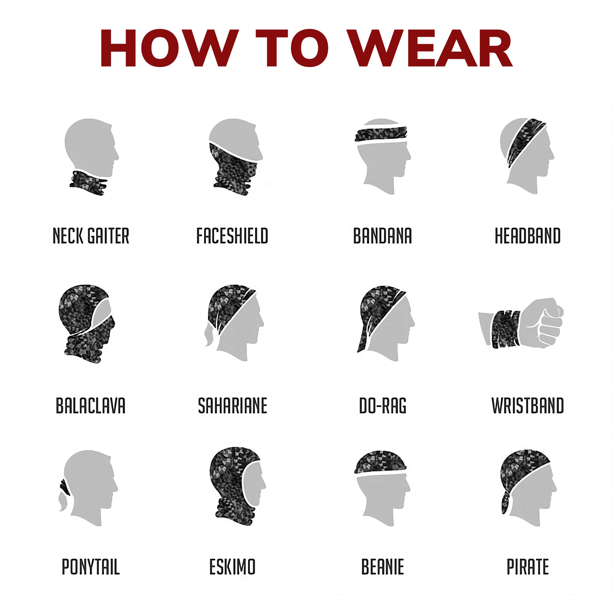 Face Mask Bandana Red Hand - Justice For Missing And Murdered Indigenous Women WC01-RED