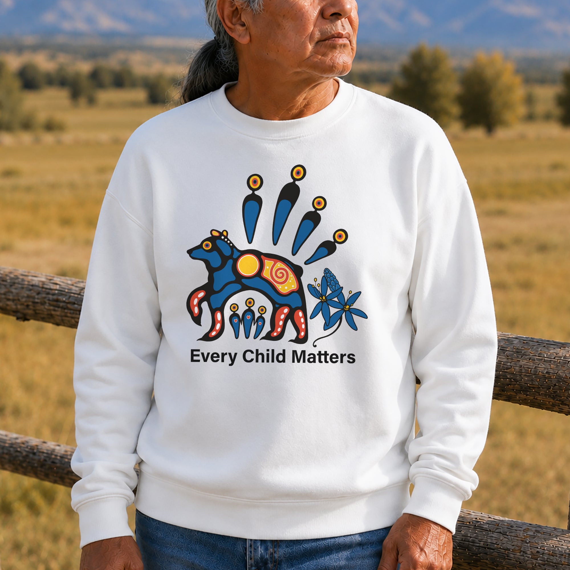 Every Child Matters Indigenous Sacred Bear For Orange Shirt Day Unisex T-shirt/Hoodie/Sweatshirt