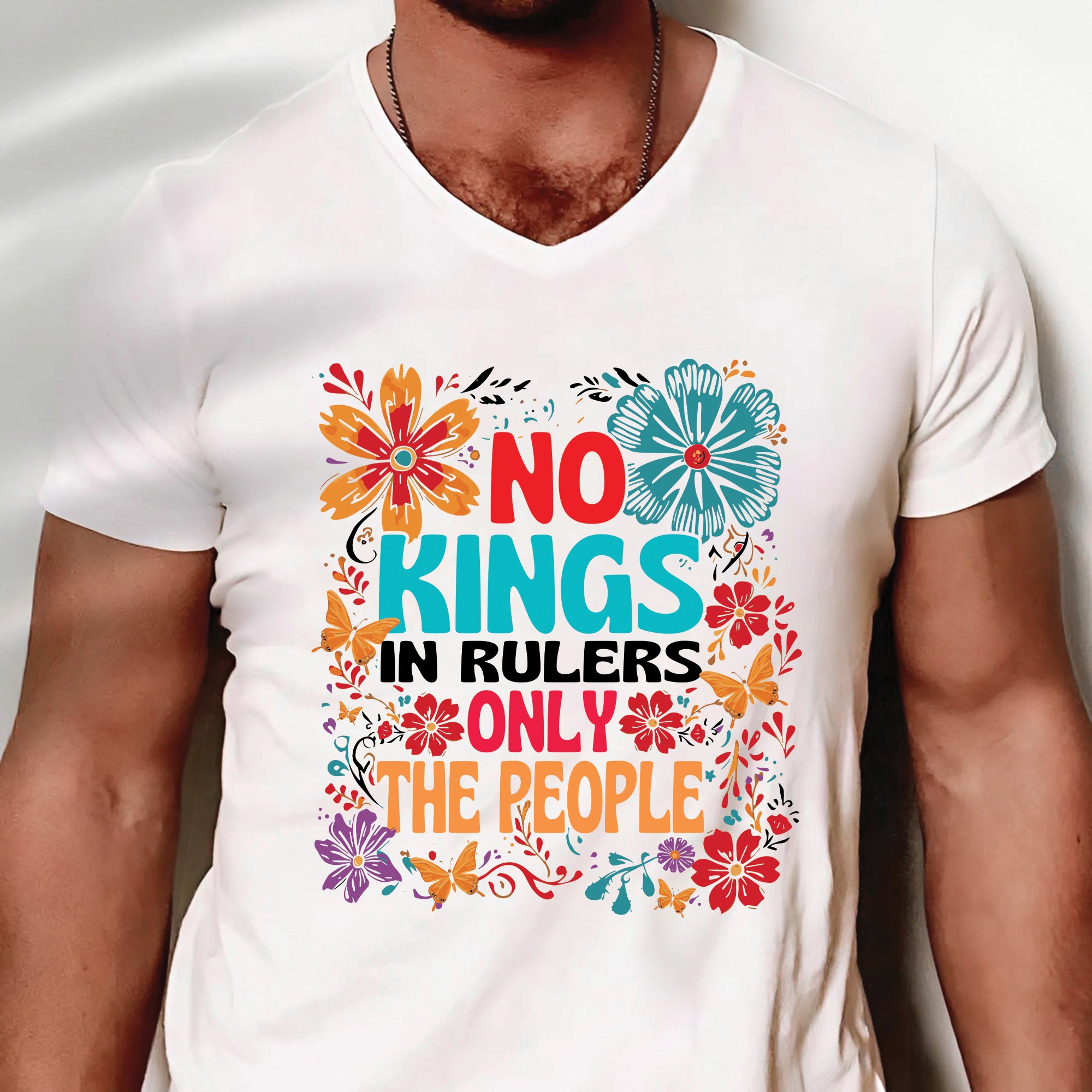 No Kings In Rulers Only The People Unisex T-Shirt/T-Shirt V-Neck/Hoodie/Sweatshirt