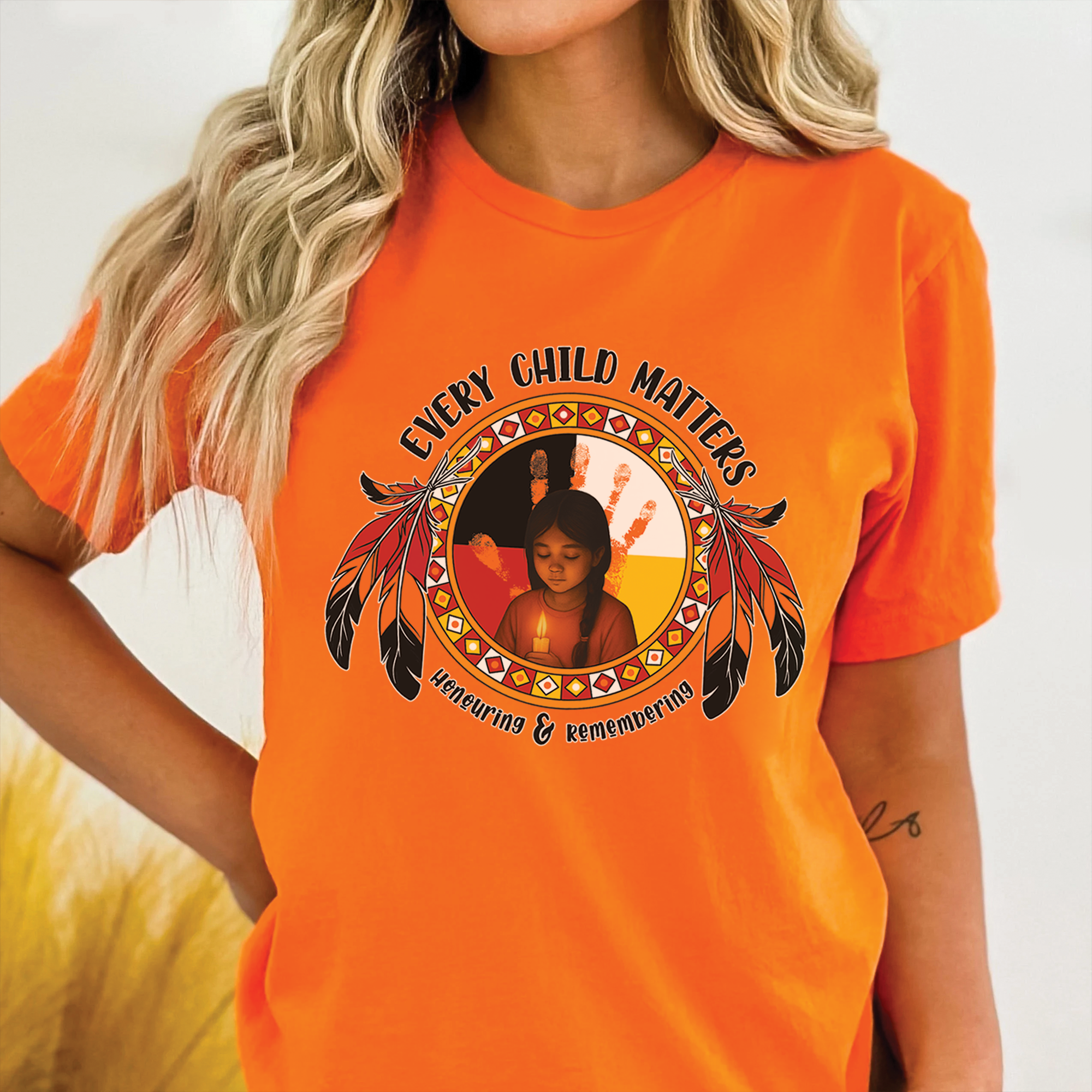 Remembering the Lost, Honouring the Survivors For Orange Shirt Day Unisex T-Shirt/Hoodie/Sweatshirt 148