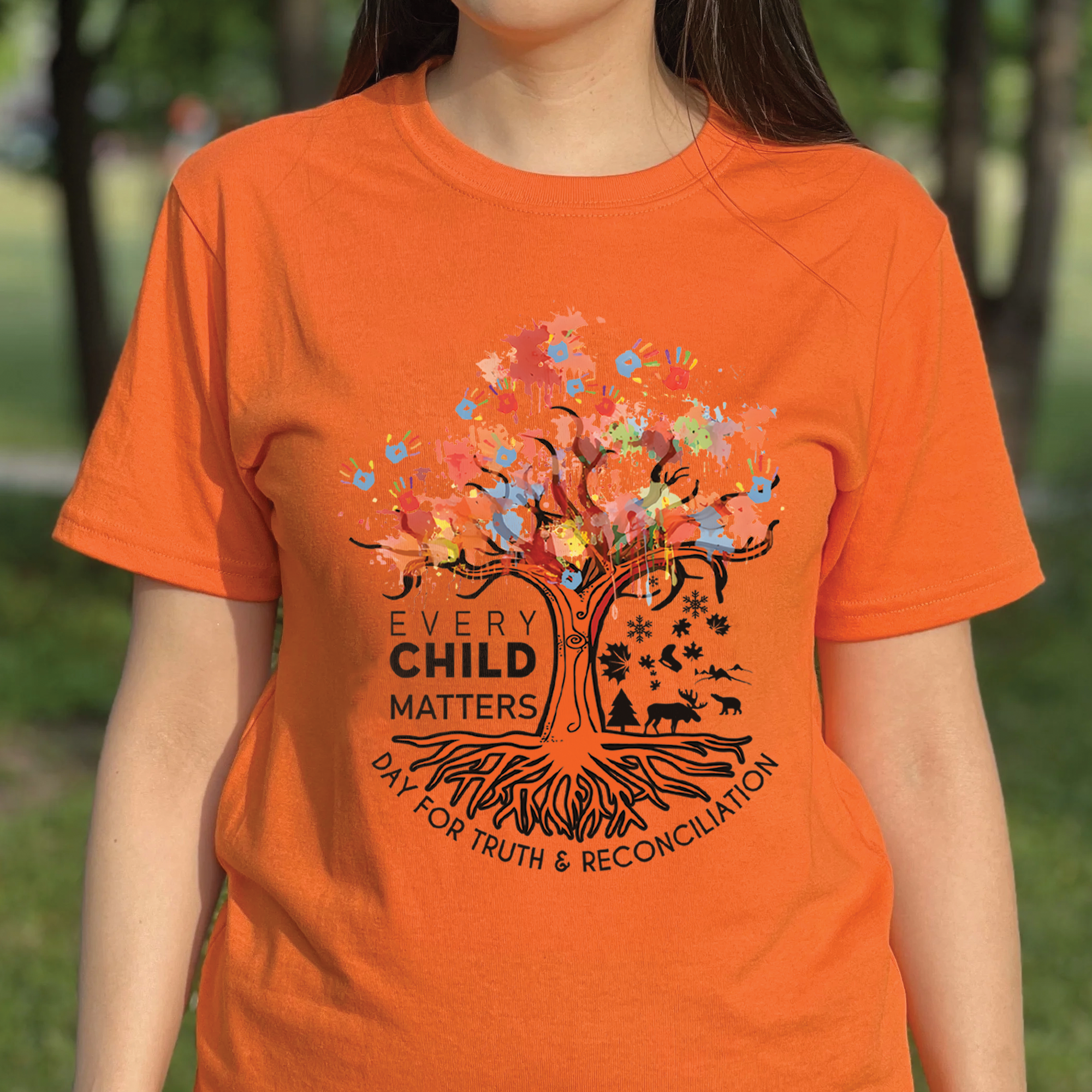Tree of Life, Handprints of Hope, and Healing - For Orange Shirt Day Unisex T-Shirt/Hoodie/Sweatshirt 161