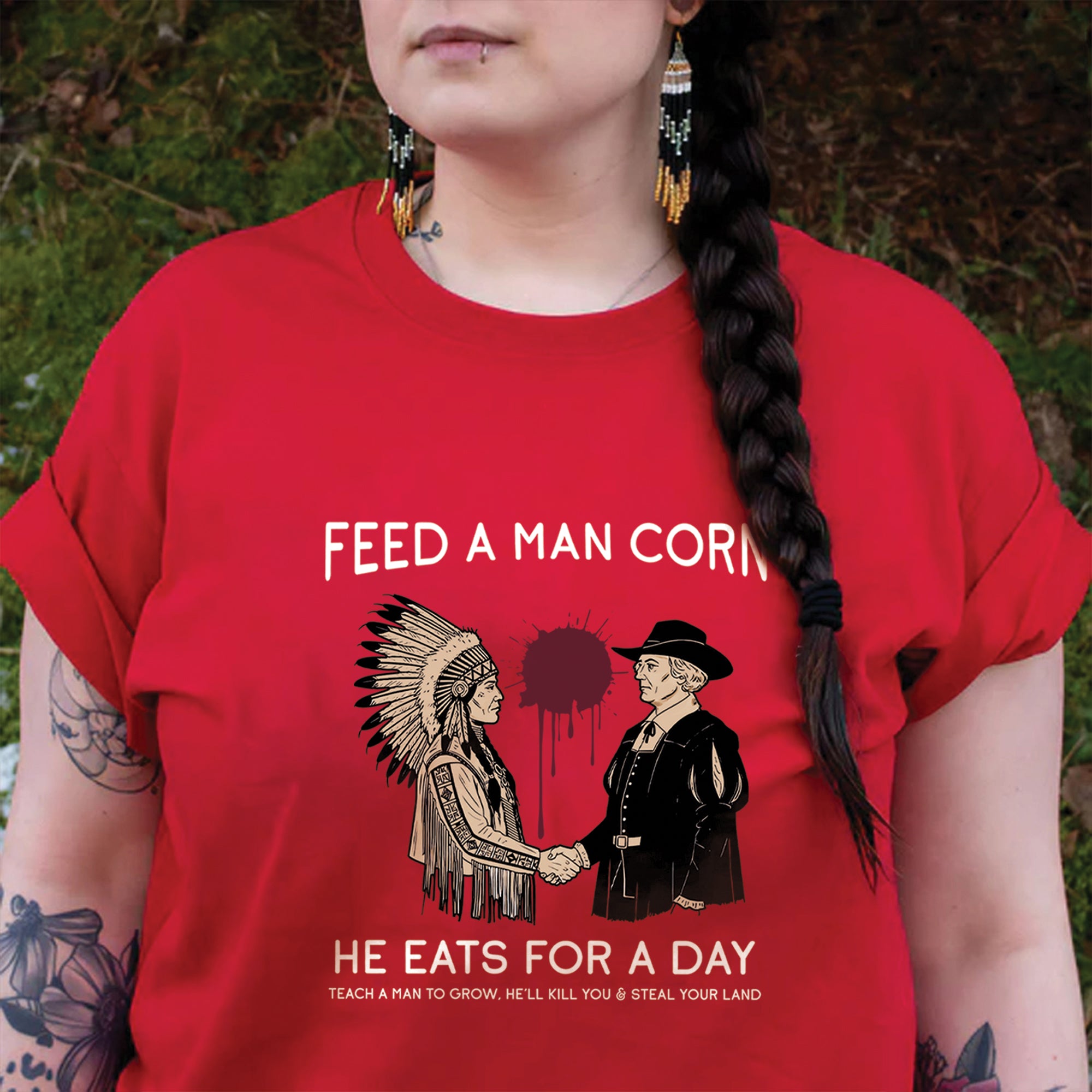 Feed A Man Corn Unisex T-Shirt/T-Shirt V-Neck/Hoodie/Sweatshirt