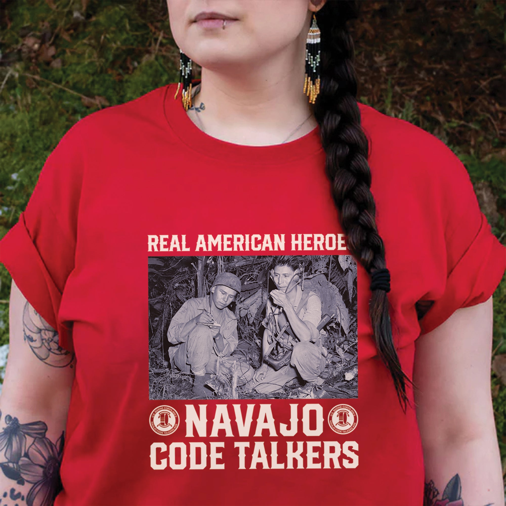 Real American Heroes – Navajo Code Talkers Unisex T-Shirt/T-Shirt V-Neck/Hoodie/Sweatshirt