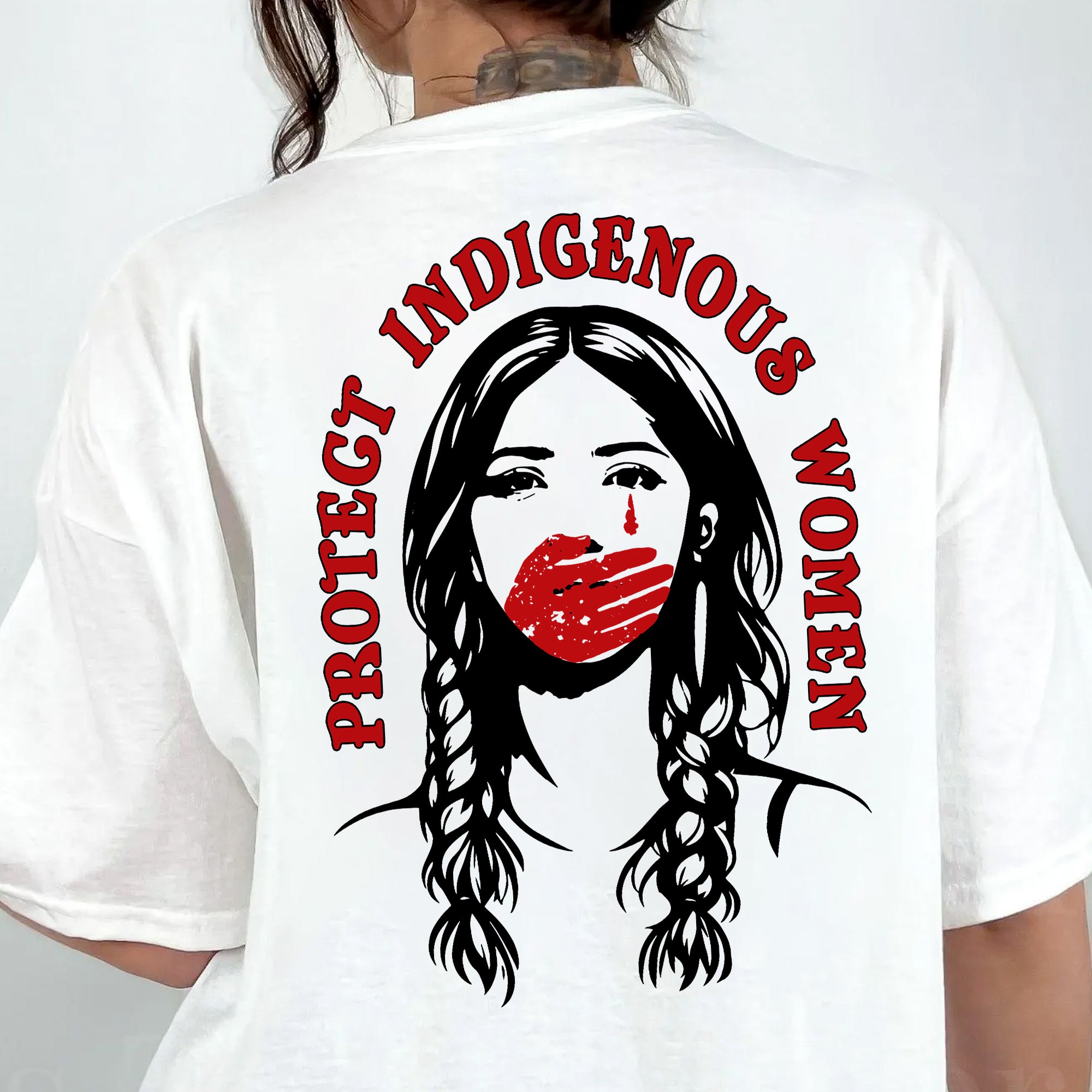 [Two Sides] Protect Indigenous Women Native American Awareness Unisex T-shirt/T-shirt V-Neck/Hoodie/Sweatshirt