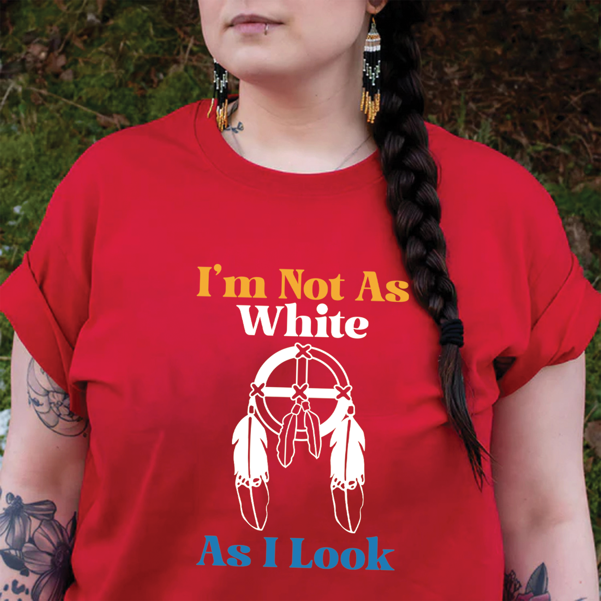 I'm Not As White As I Look Unisex T-Shirt/T-Shirt V-Neck/Hoodie/Sweatshirt