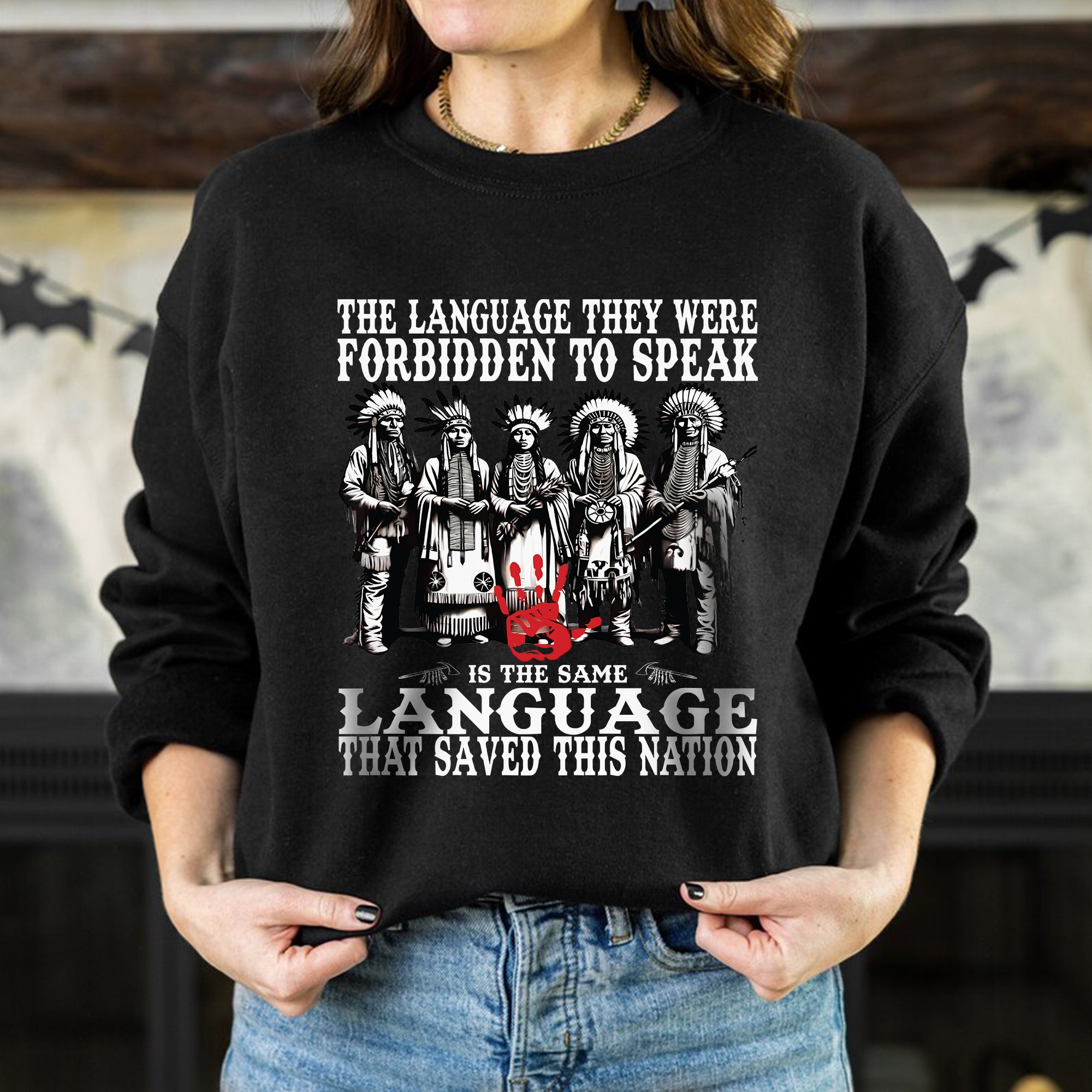 The Language They Were Forbidden To Speak – Unisex T-Shirt/T-Shirt V-Neck/Hoodie/Sweatshirt