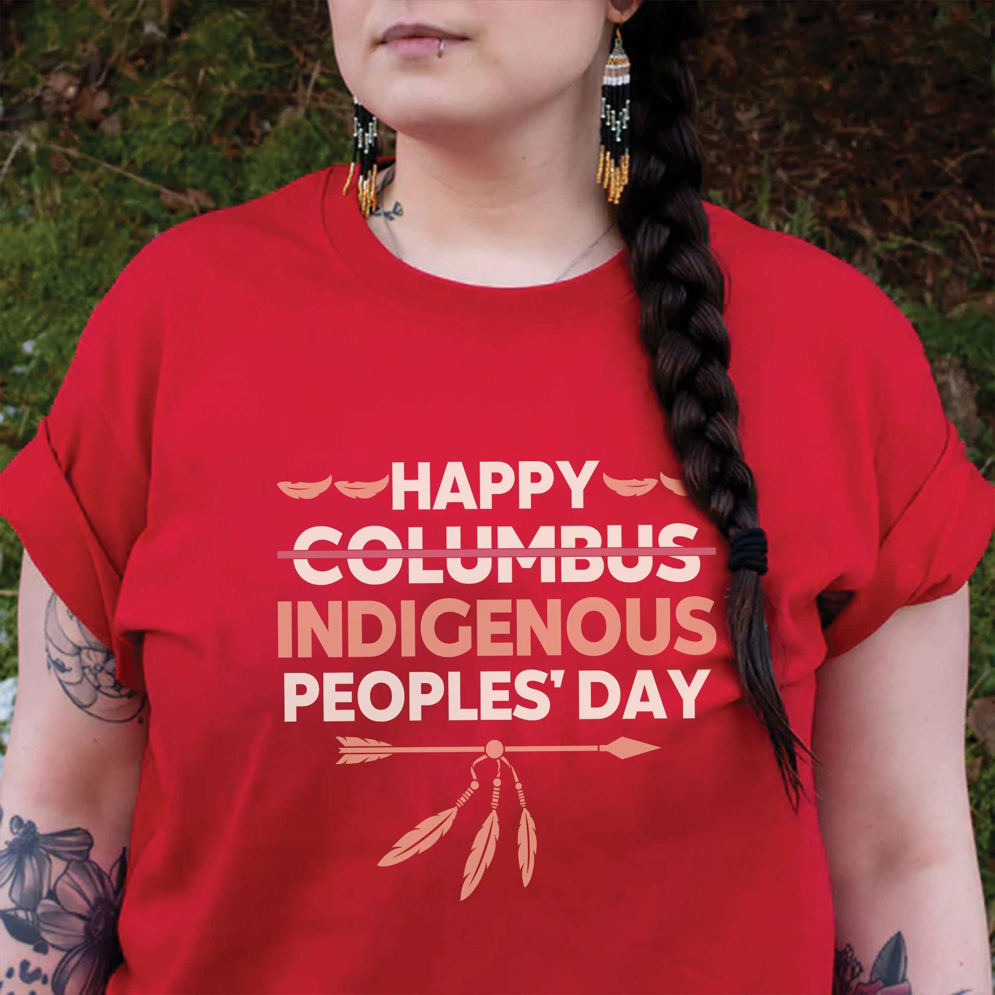 Happy Indigenous People's Day Unisex T-Shirt/T-Shirt V-Neck/Hoodie/Sweatshirt