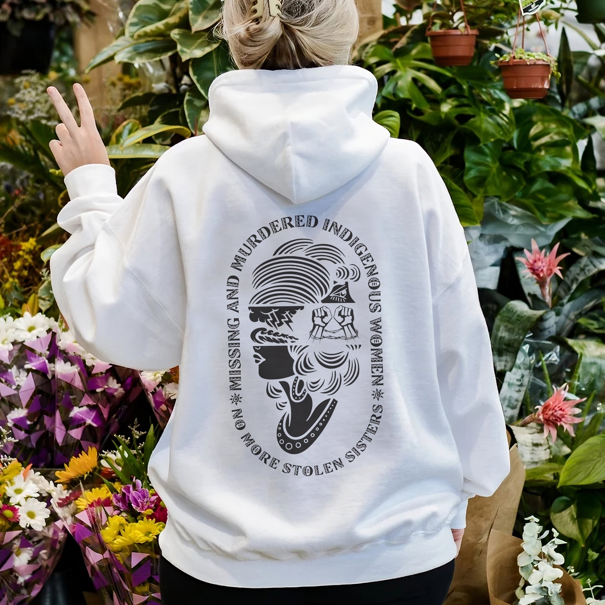 No More Stolen Sisters MMIW - Unisex T-Shirt/T-Shirt V-Neck/Hoodie/Sweatshirt - Two Sides