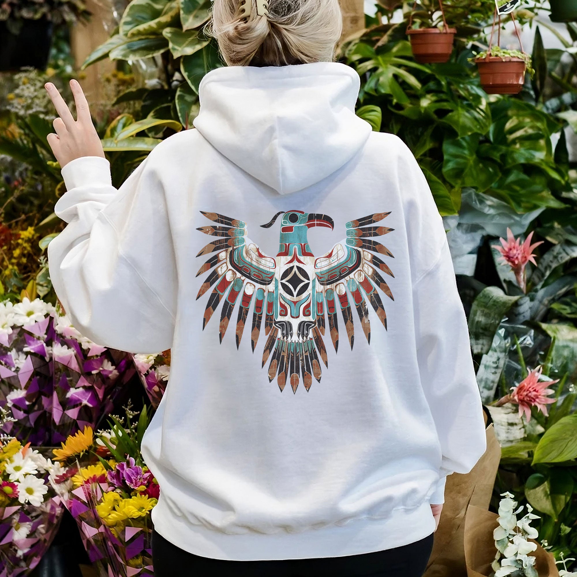 Thunderbird Eagle Tribal – Two Sides Print Native American Symbol Unisex T-Shirt/T-Shirt V-Neck/Hoodie/Sweatshirt