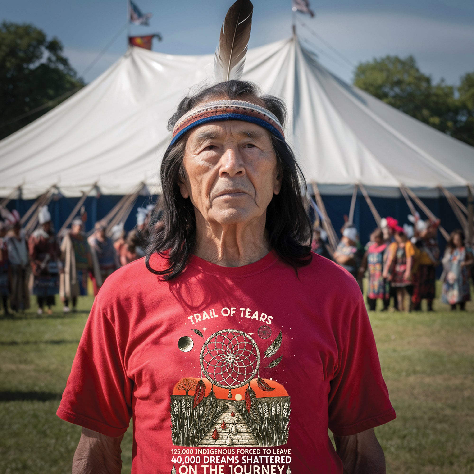 Trail of Tears Blood Tears Road - Unisex T-Shirt/T-Shirt V-Neck/Hoodie/Sweatshirt