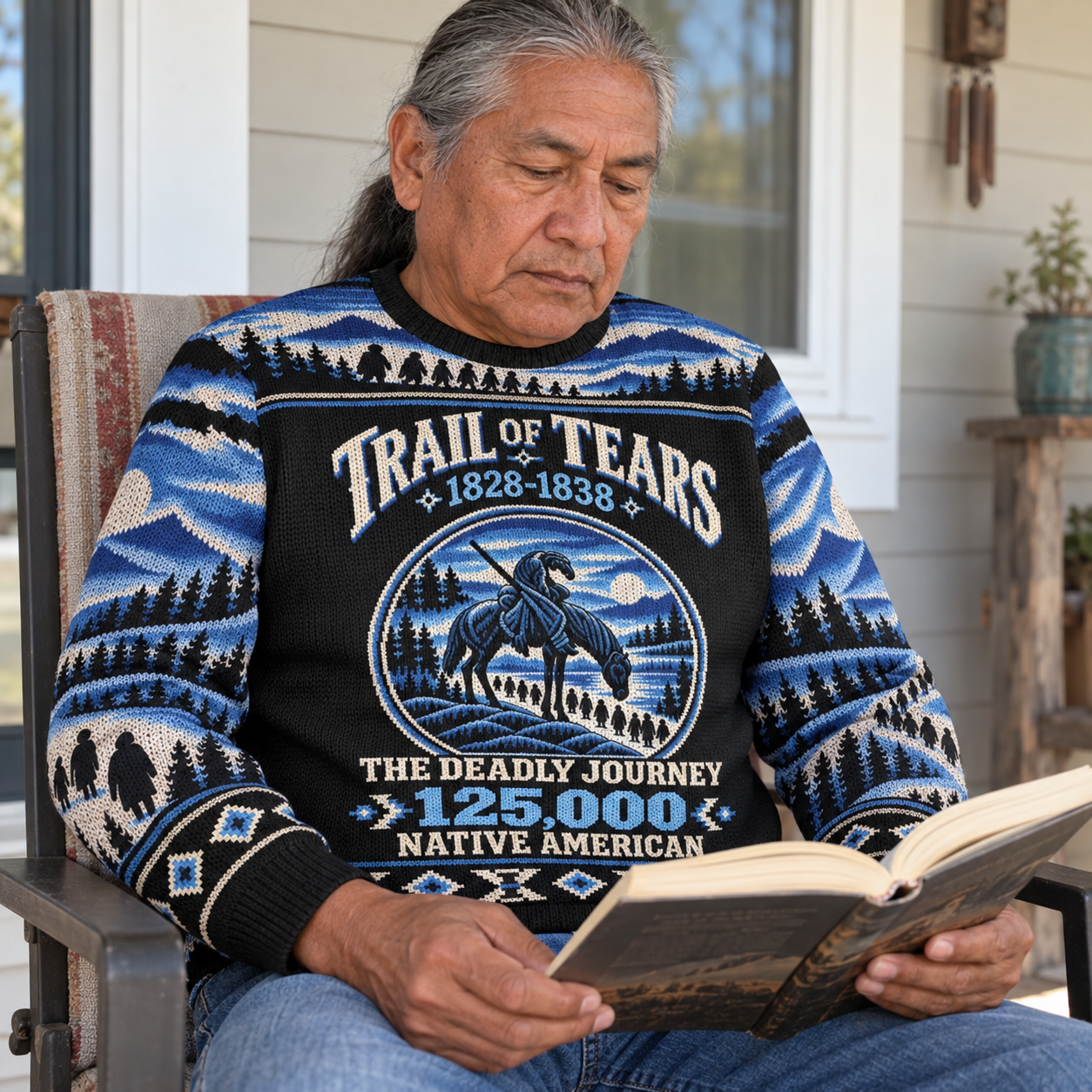Trail of Tears – The Deadly Journey of 125,000 Native Americans Ugly Sweatshirt Unisex