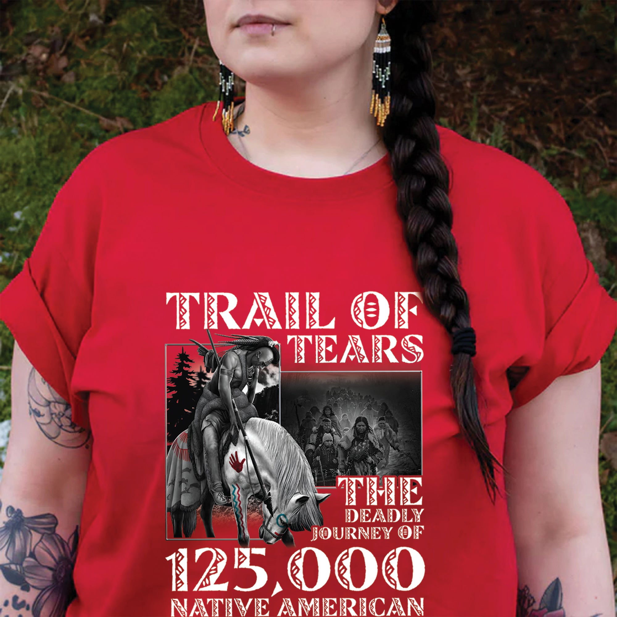 Trail of Tears The Deadly Journey Unisex T-Shirt/T-Shirt V-Neck/Hoodie/Sweatshirt 15