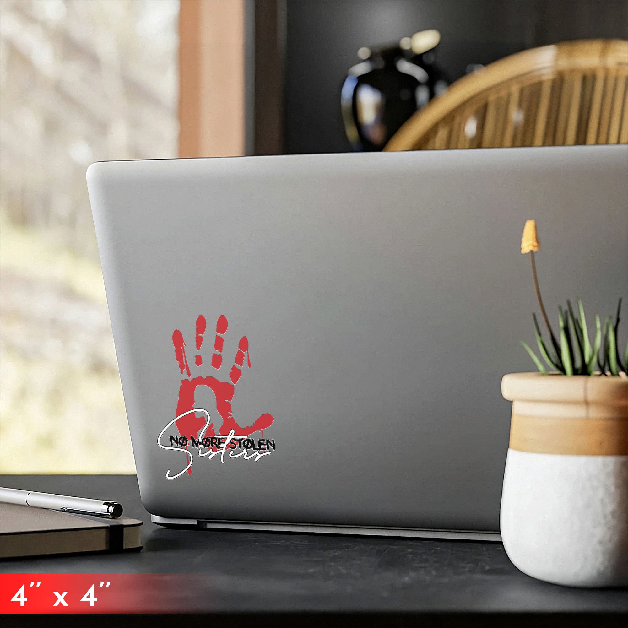 No More Stolen Sisters Red Hand Decal - MMIW Awareness