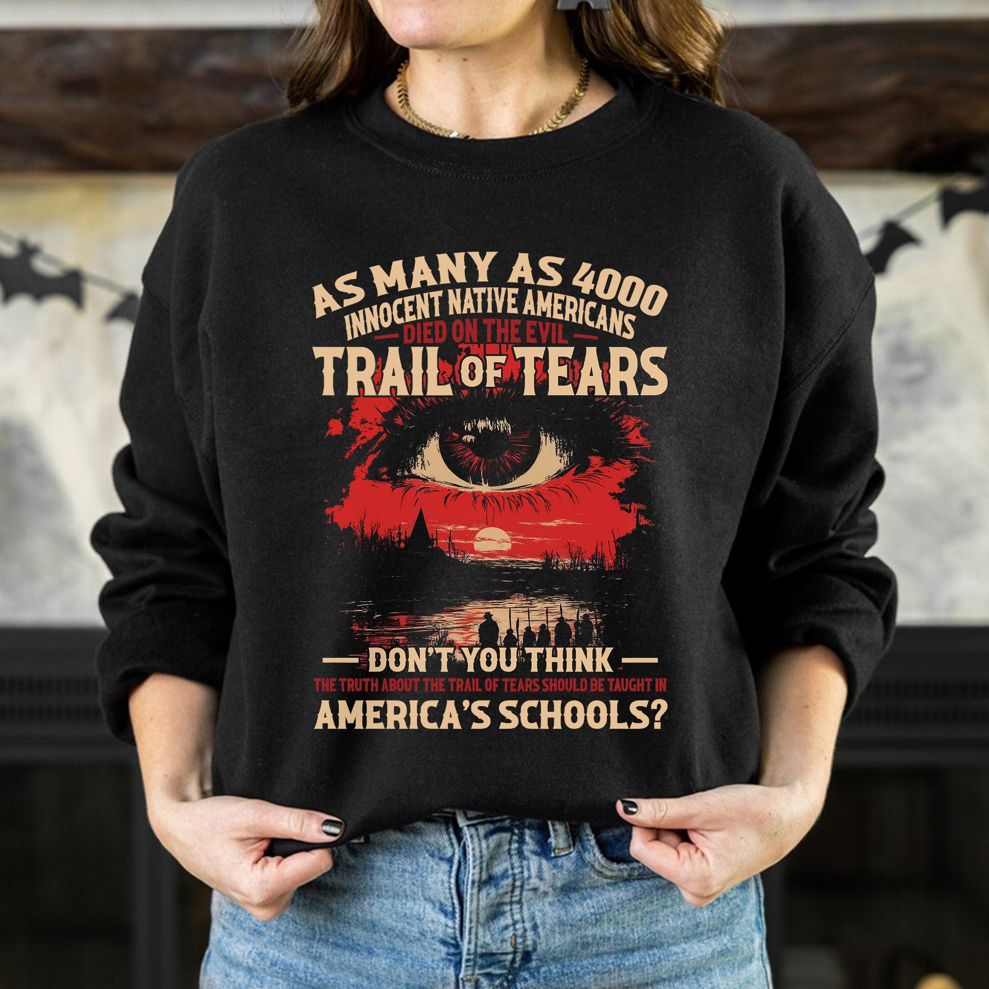 Trail of Tears Died On The Evil- Unisex T-Shirt/T-Shirt V-Neck/Hoodie/Sweatshirt