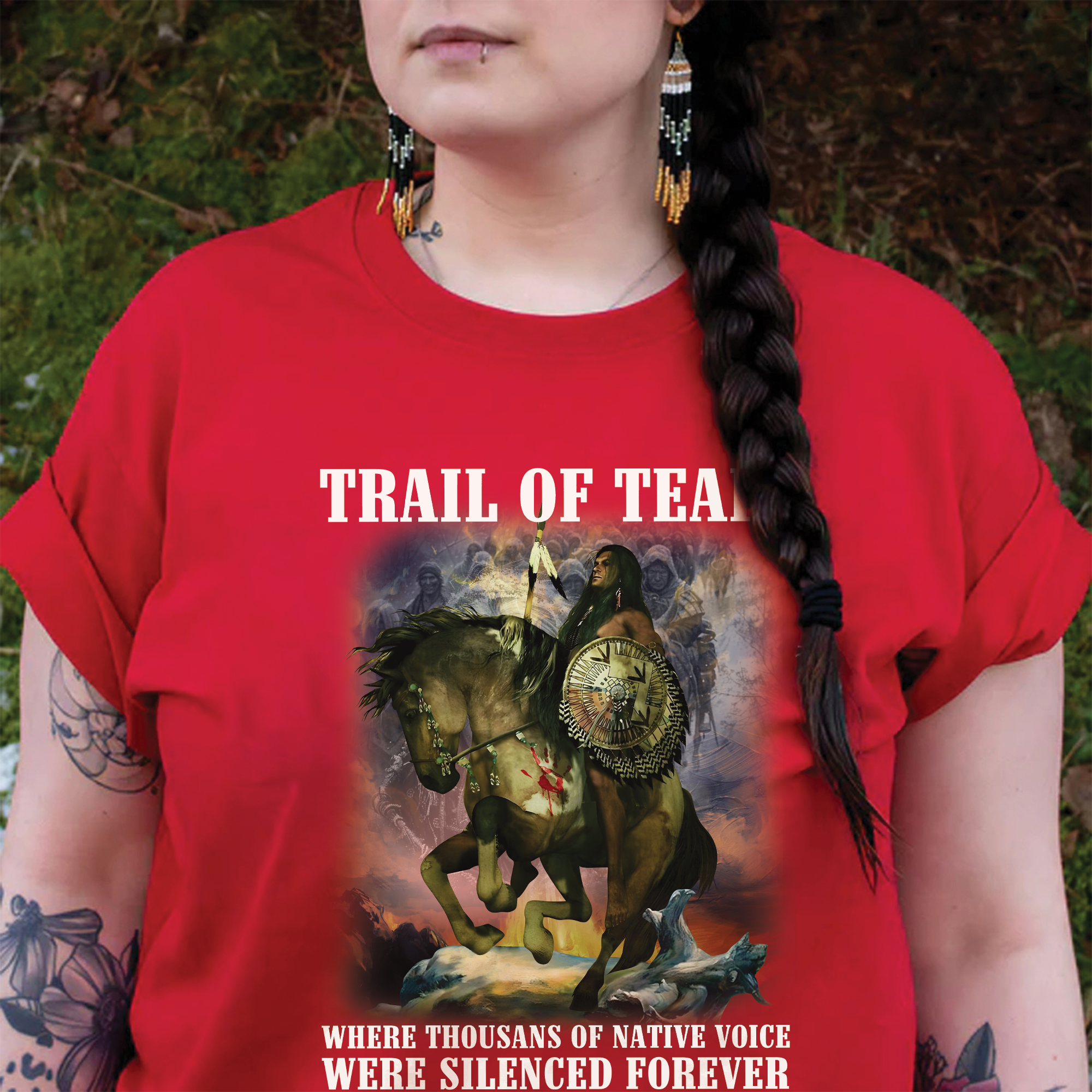 Trail of Tears – Silenced Voices Memorial Unisex T-Shirt/T-Shirt V-Neck/Hoodie/Sweatshirt