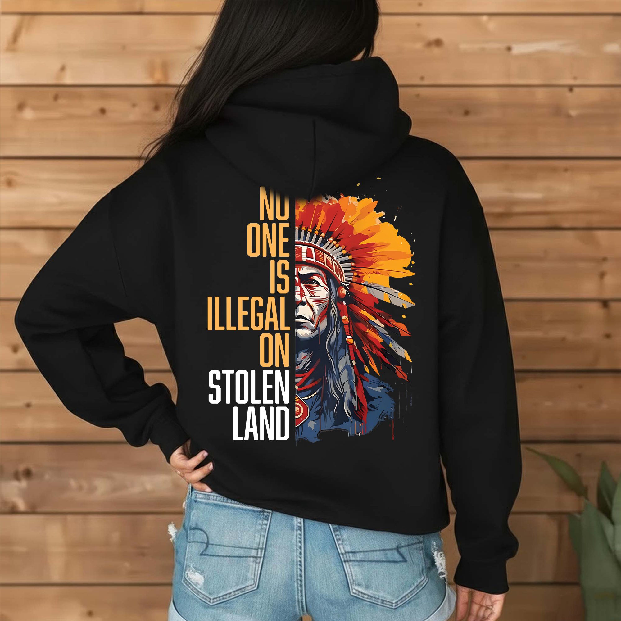 [Two Sides] No One Is Illegal On Stolen Land Unisex Tank Top/Long Sleeve/Hoodie Zip