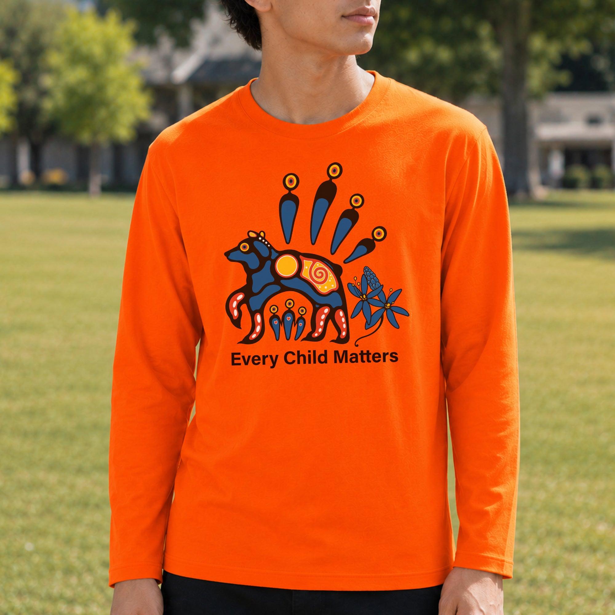 Every Child Matters Indigenous Sacred Bear For Orange Shirt Day Unisex T-shirt/Hoodie/Sweatshirt