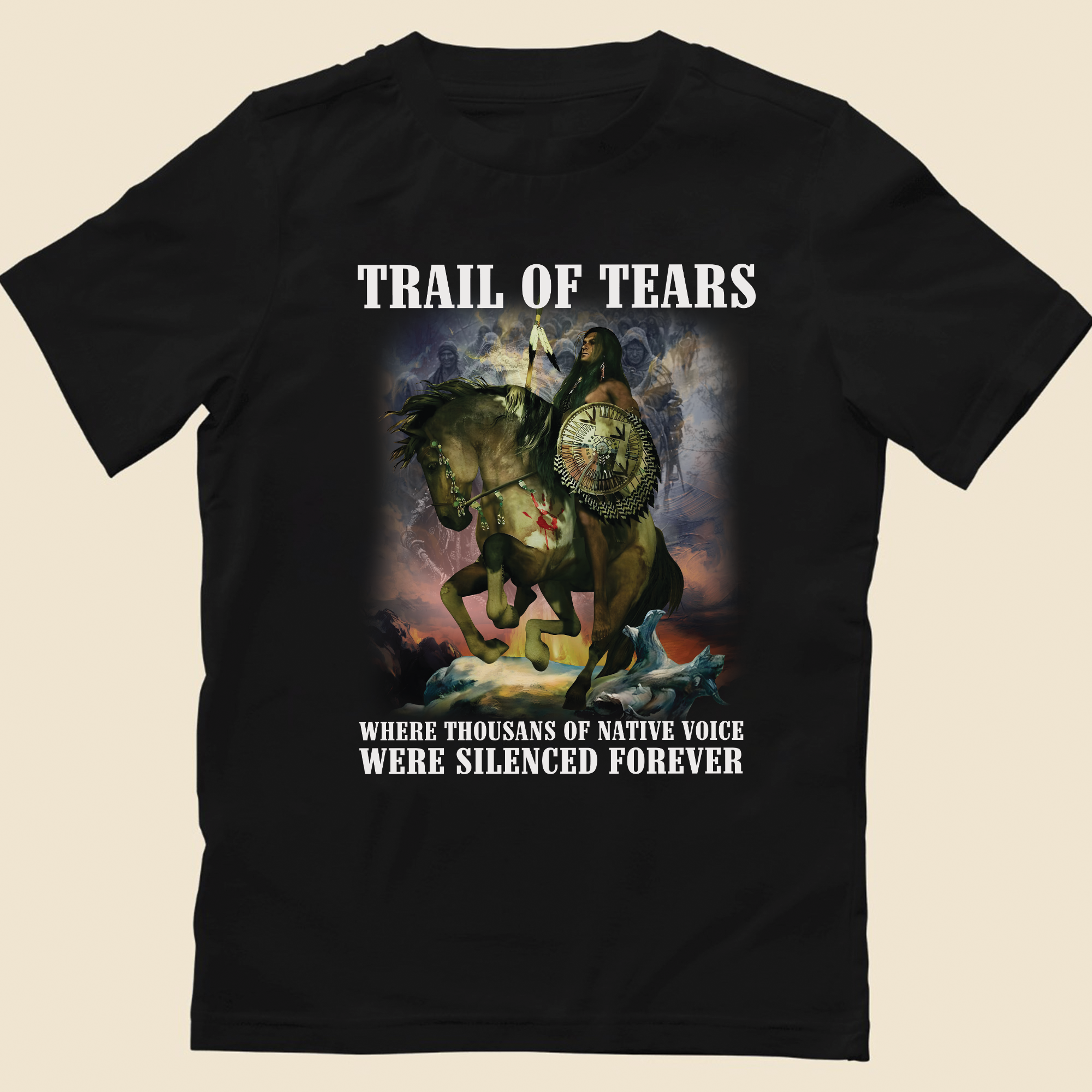 Trail of Tears – Silenced Voices Memorial Unisex T-Shirt/T-Shirt V-Neck/Hoodie/Sweatshirt