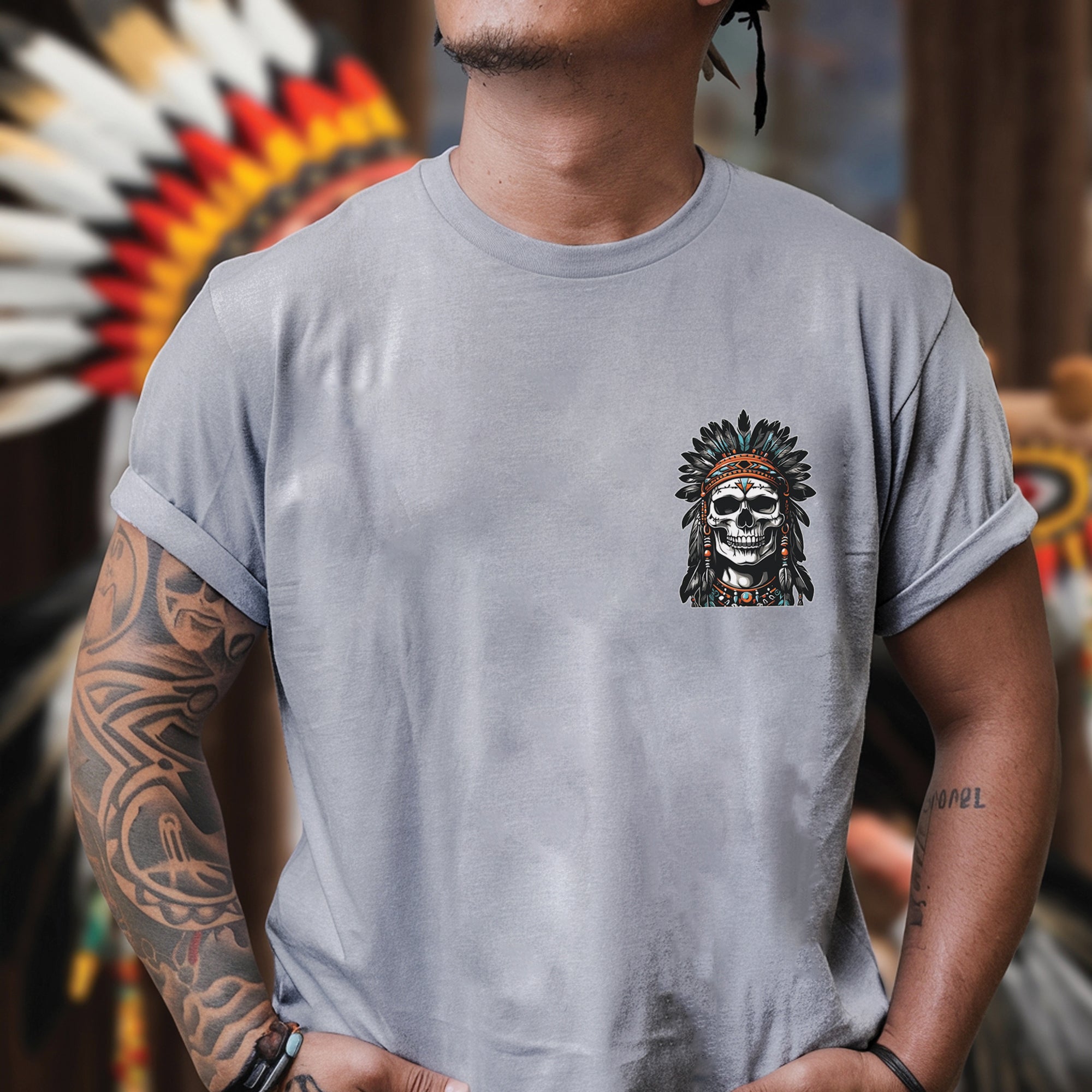 Native American Dead Chief Is Still The Chief Unisex T-Shirt/Hoodie/Sweatshirt Two Sides