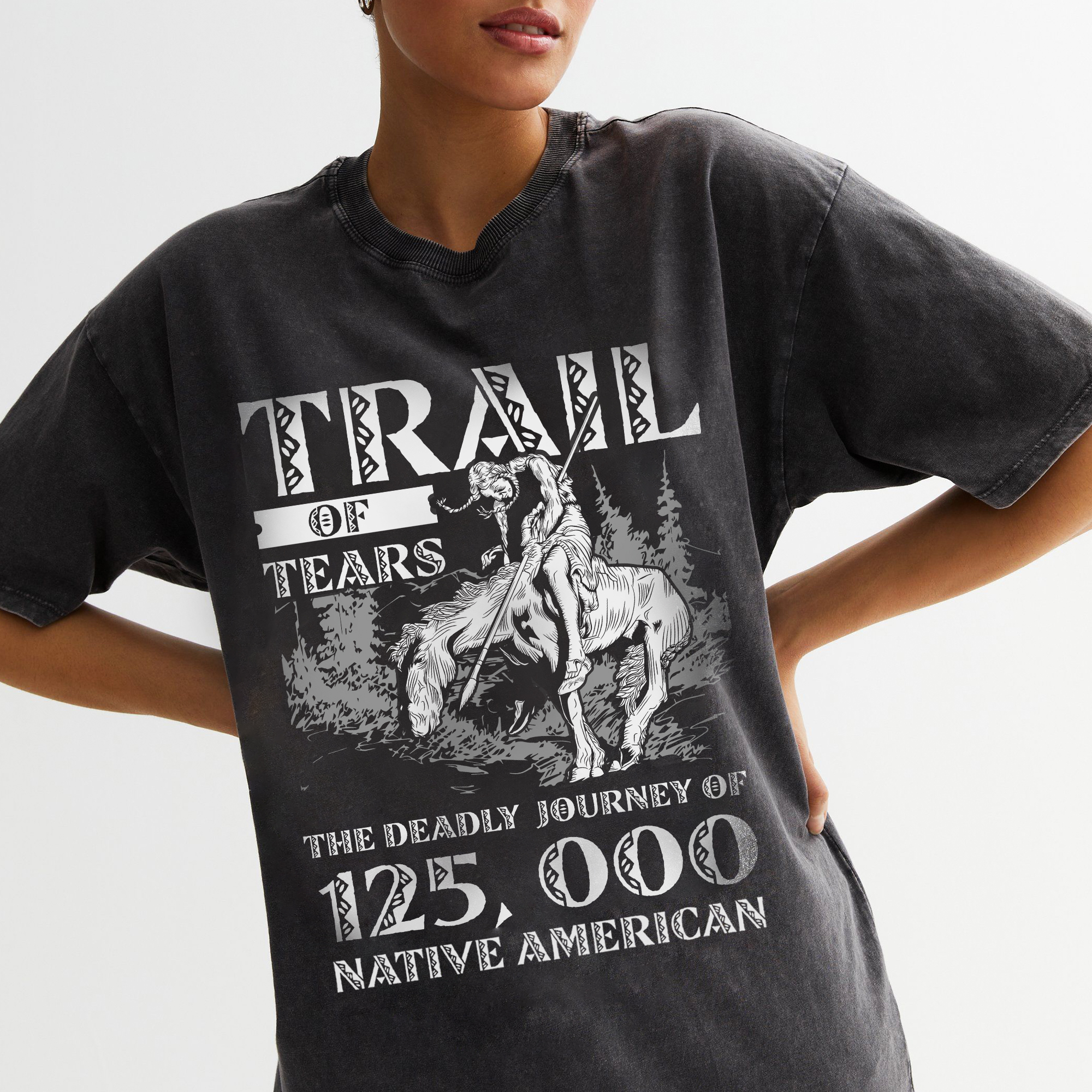 Trail of Tears Unisex Mineral Washed T-Shirt