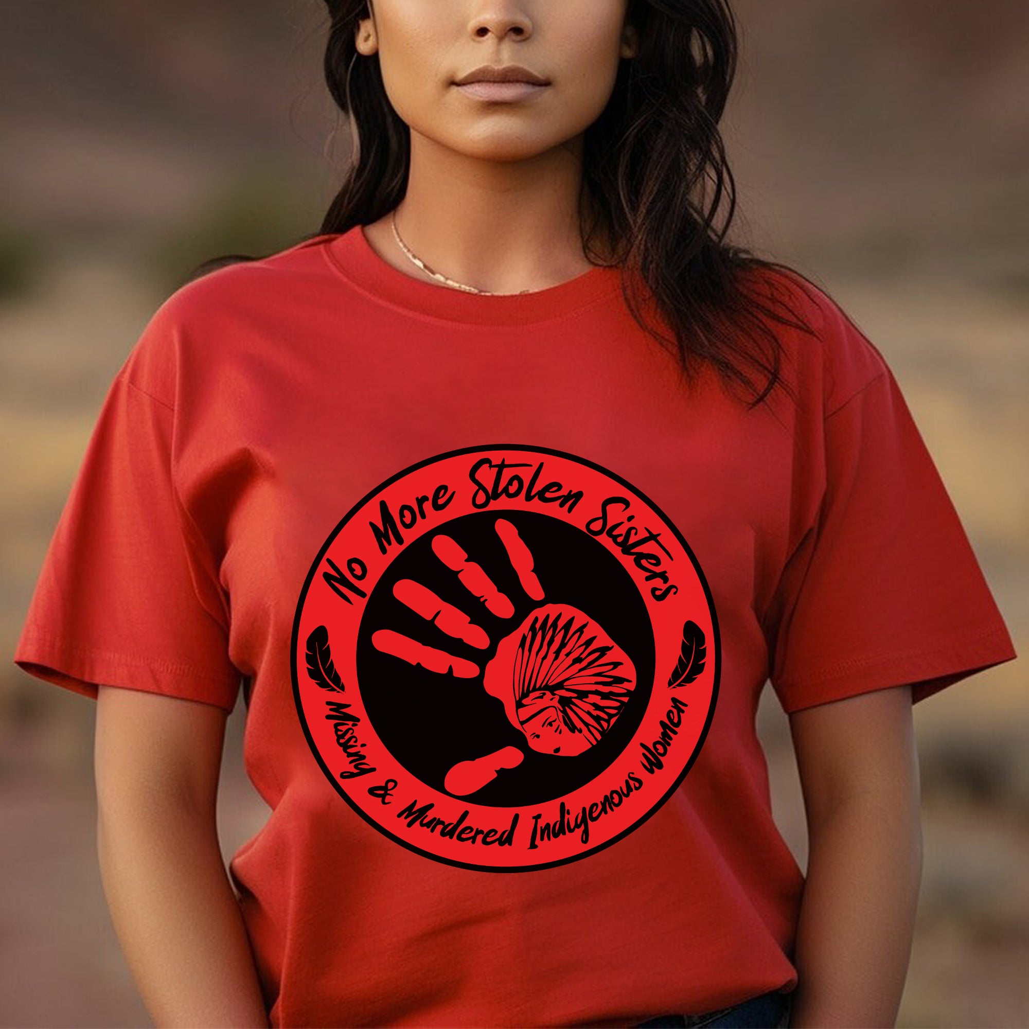 No More Stolen Sister - Missing and Murdered Indigenous Women WC26 - Unisex T-Shirt/T-Shirt V-Neck/Hoodie/Sweatshirt