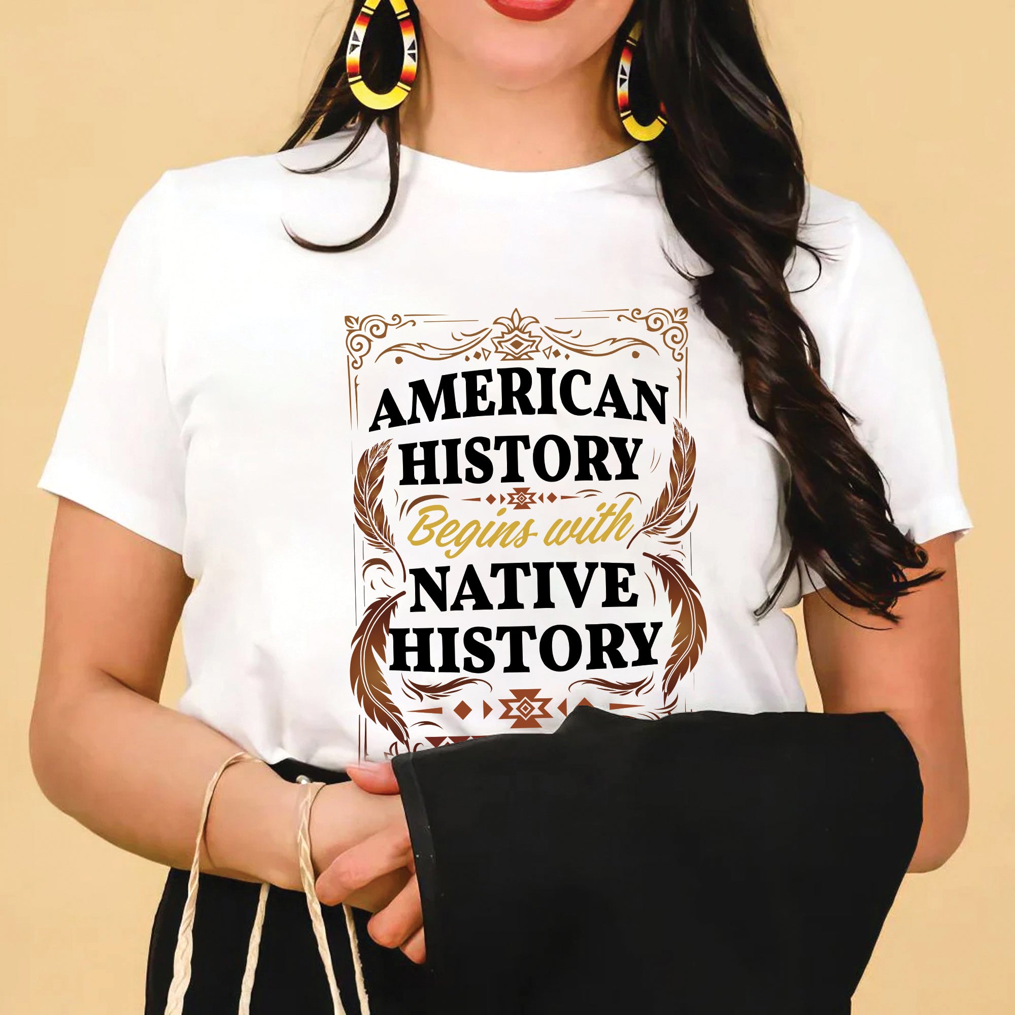 American History Begins with Native History Unisex T-Shirt/T-Shirt V-Neck/Hoodie/Sweatshirt