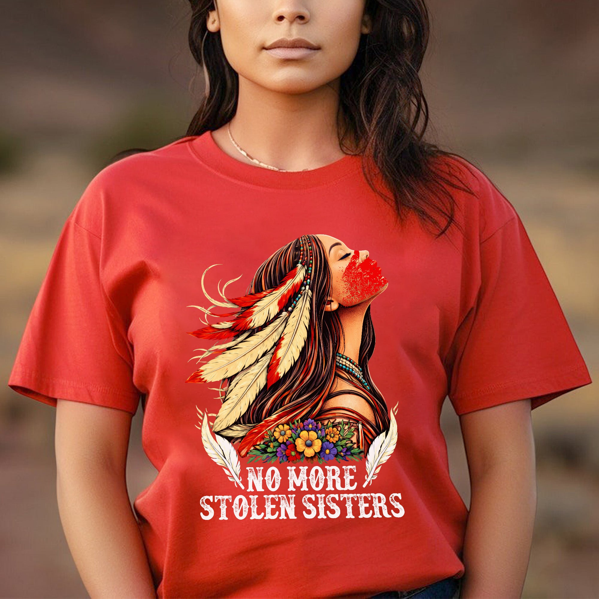 No More Stolen Sisters Native American Women’s Unisex T-shirt/T-shirt V-Neck/Hoodie/Sweatshirt