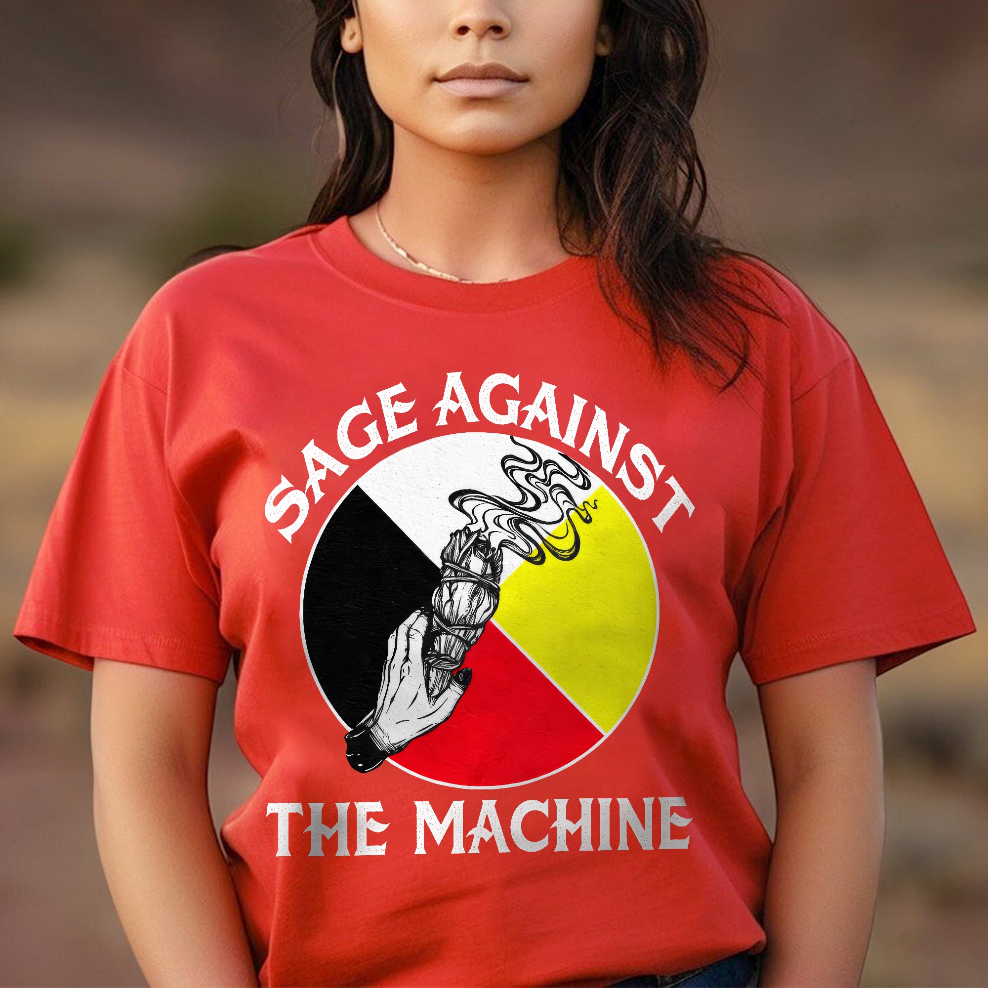 Sage Against The Machine Spiritual Power and Resistance Unisex T-shirt/T-shirt V-Neck/Hoodie/Sweatshirt 363
