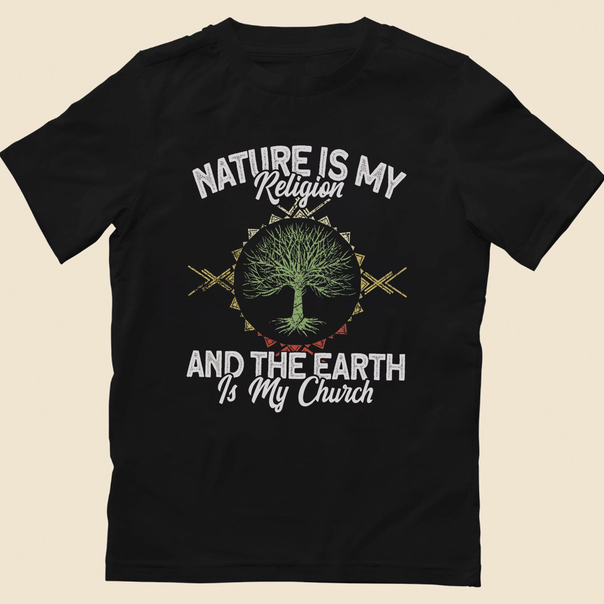 Nature Is My Religion And The Earth Is My Church Unisex T-Shirt/T-Shirt V-Neck/Hoodie/Sweatshirt - N33