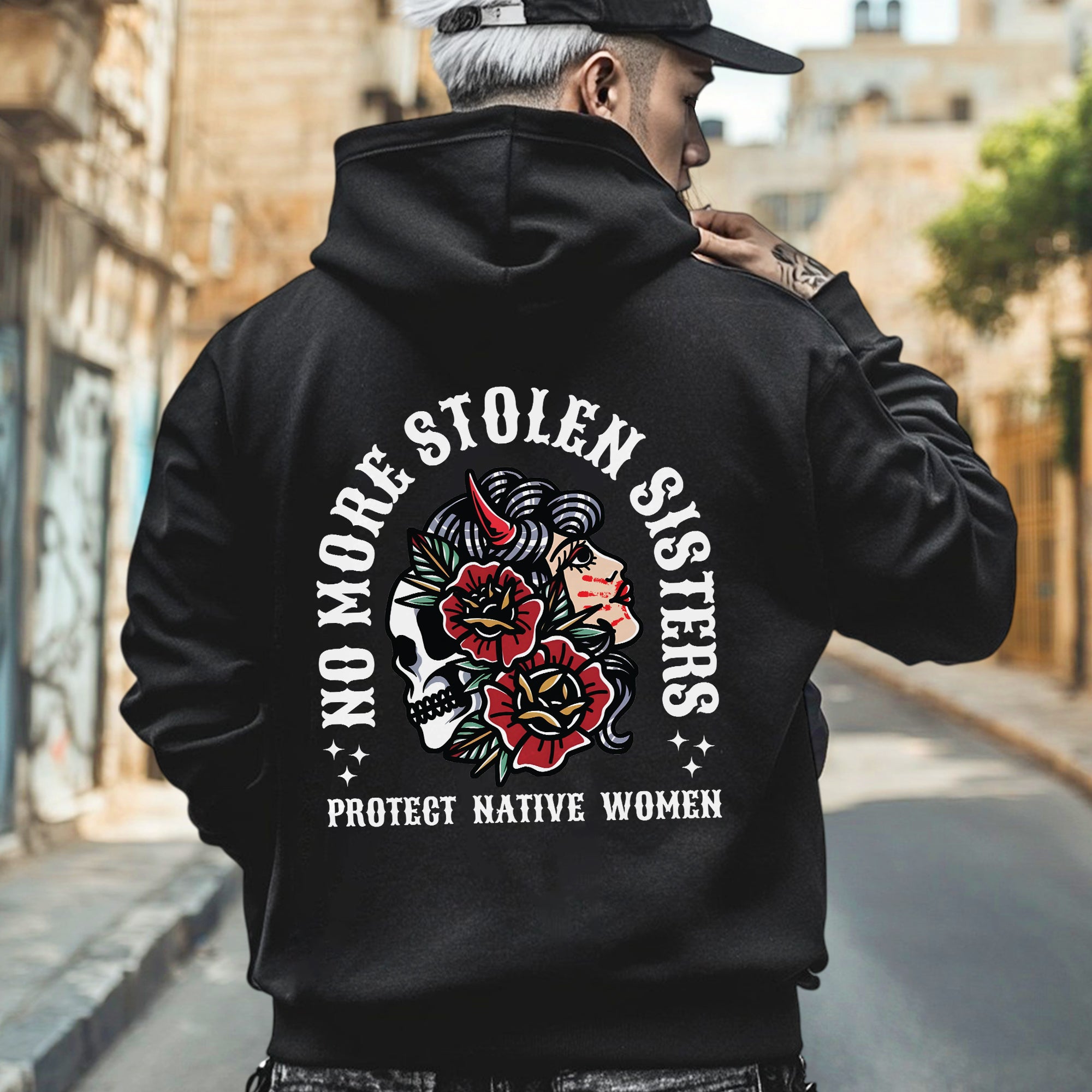 No More Stolen Sisters - Protect Native Women- Unisex T-Shirt/T-Shirt V-Neck/Hoodie/Sweatshirt - Two Sides