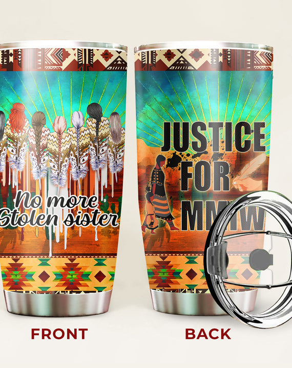 Justice For MMIW Native American Tumbler Stainless Steel Drinking Cup