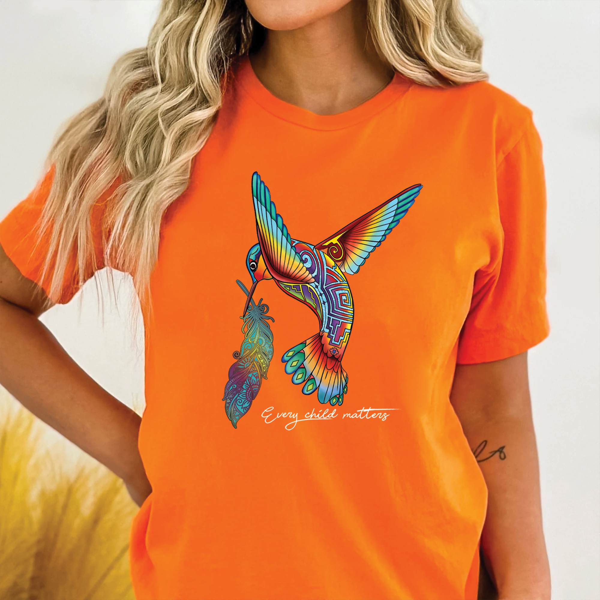 Wings of Hope, Feathers of Freedom - For Every Child Matters Unisex T-Shirt/Hoodie/Sweatshirt 171