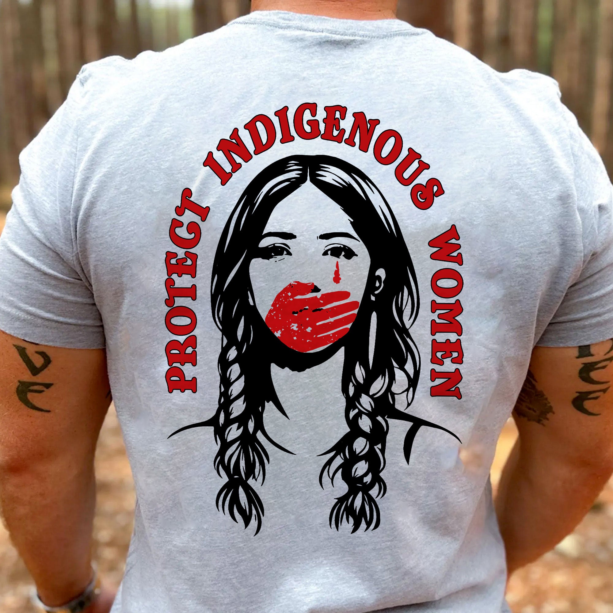 [Two Sides] Protect Indigenous Women Native American Awareness Unisex T-shirt/T-shirt V-Neck/Hoodie/Sweatshirt