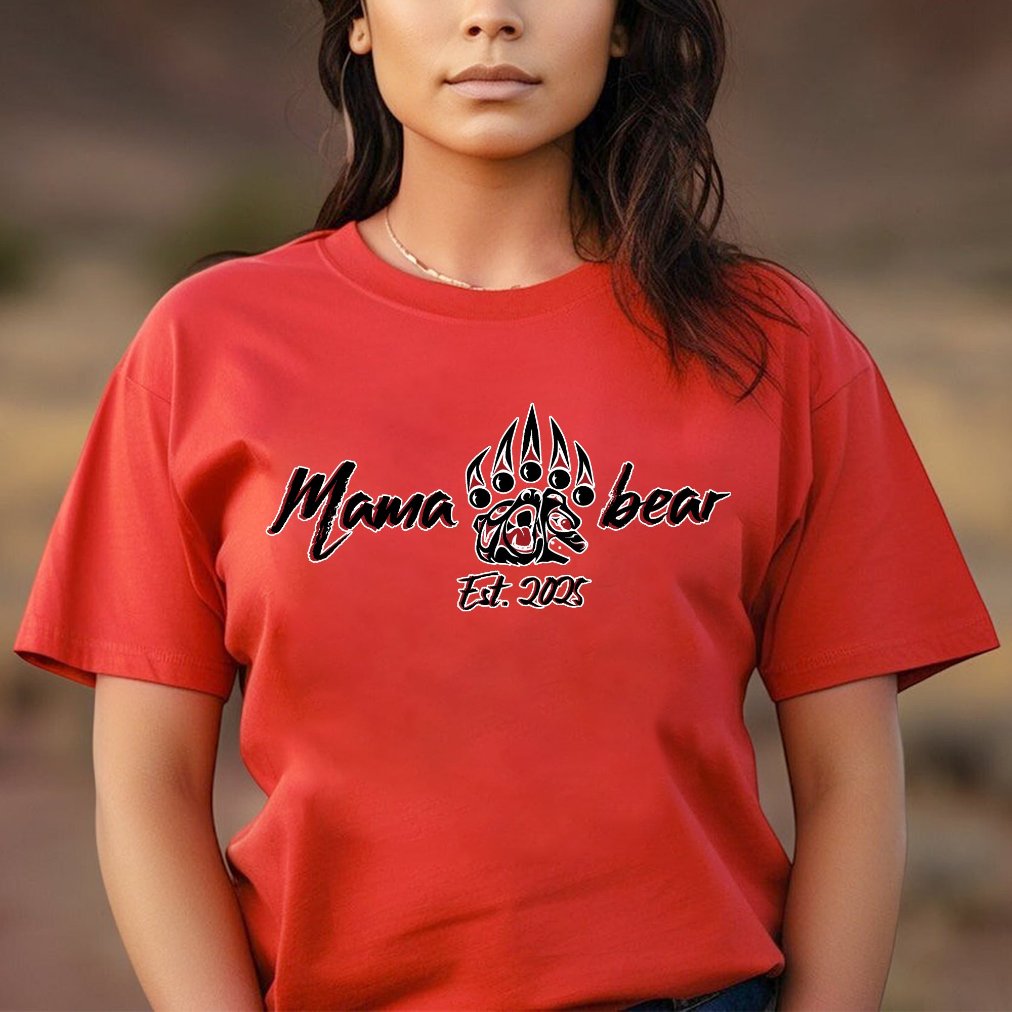 Mama Bear – Established 2005 Claw Design Tee Unisex T-Shirt/T-Shirt V-Neck/Hoodie/Sweatshirt
