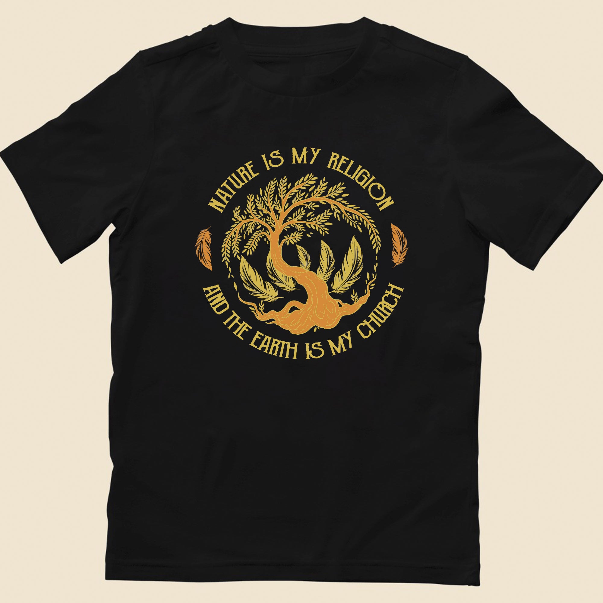 Nature Is My Religion And The Earth Is My Church Unisex T-Shirt/T-Shirt V-Neck/Hoodie/Sweatshirt - N35