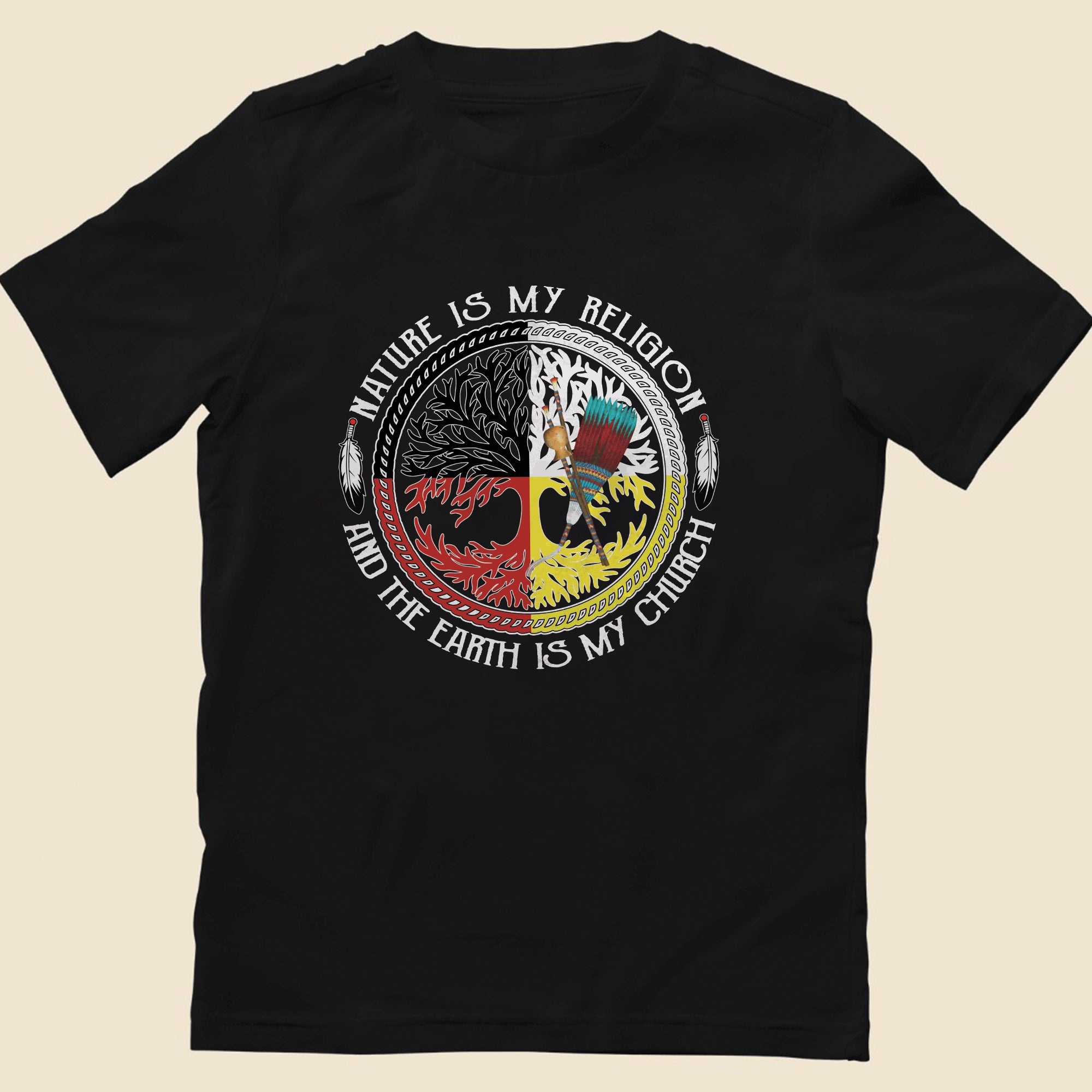 Nature Is My Religion And The Earth Is My Church Unisex T-Shirt/T-Shirt V-Neck/Hoodie/Sweatshirt - N34