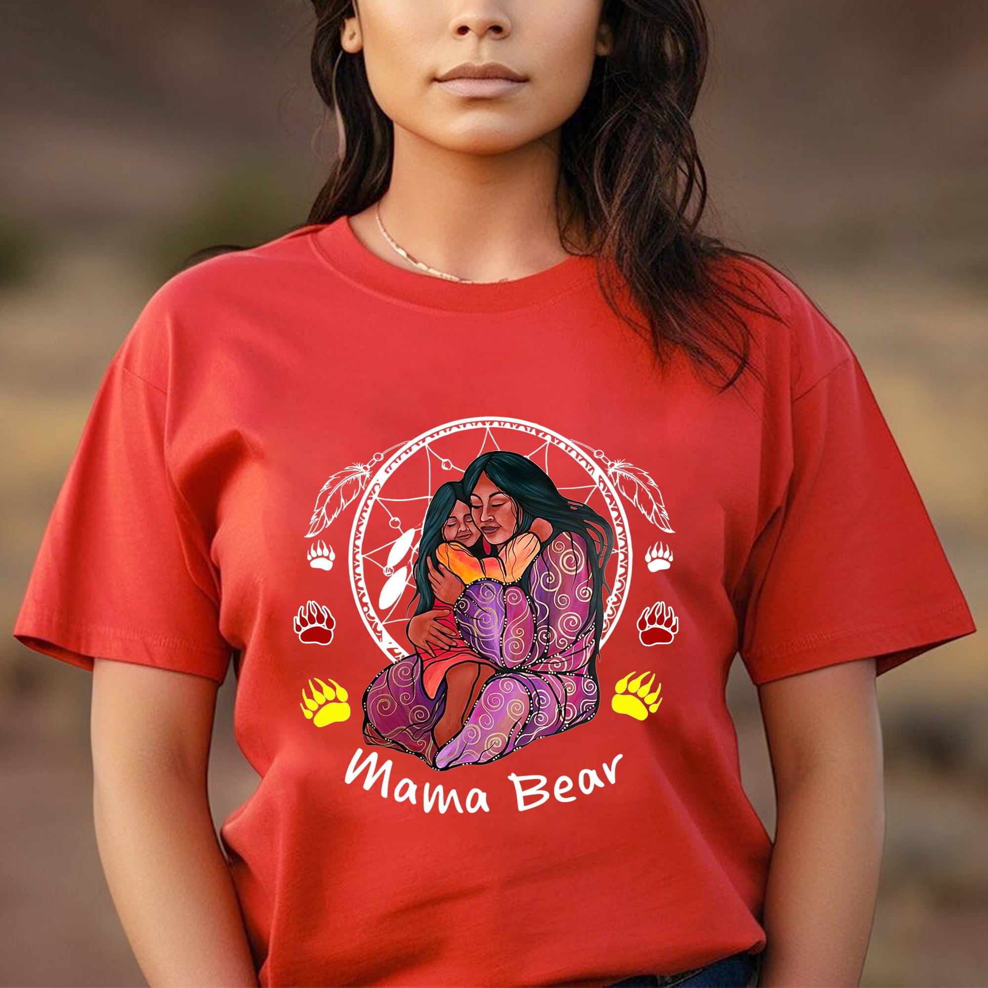 Mama Bear – Embracing Love and Strength Tee Unisex T-Shirt/T-Shirt V-Neck/Hoodie/Sweatshirt