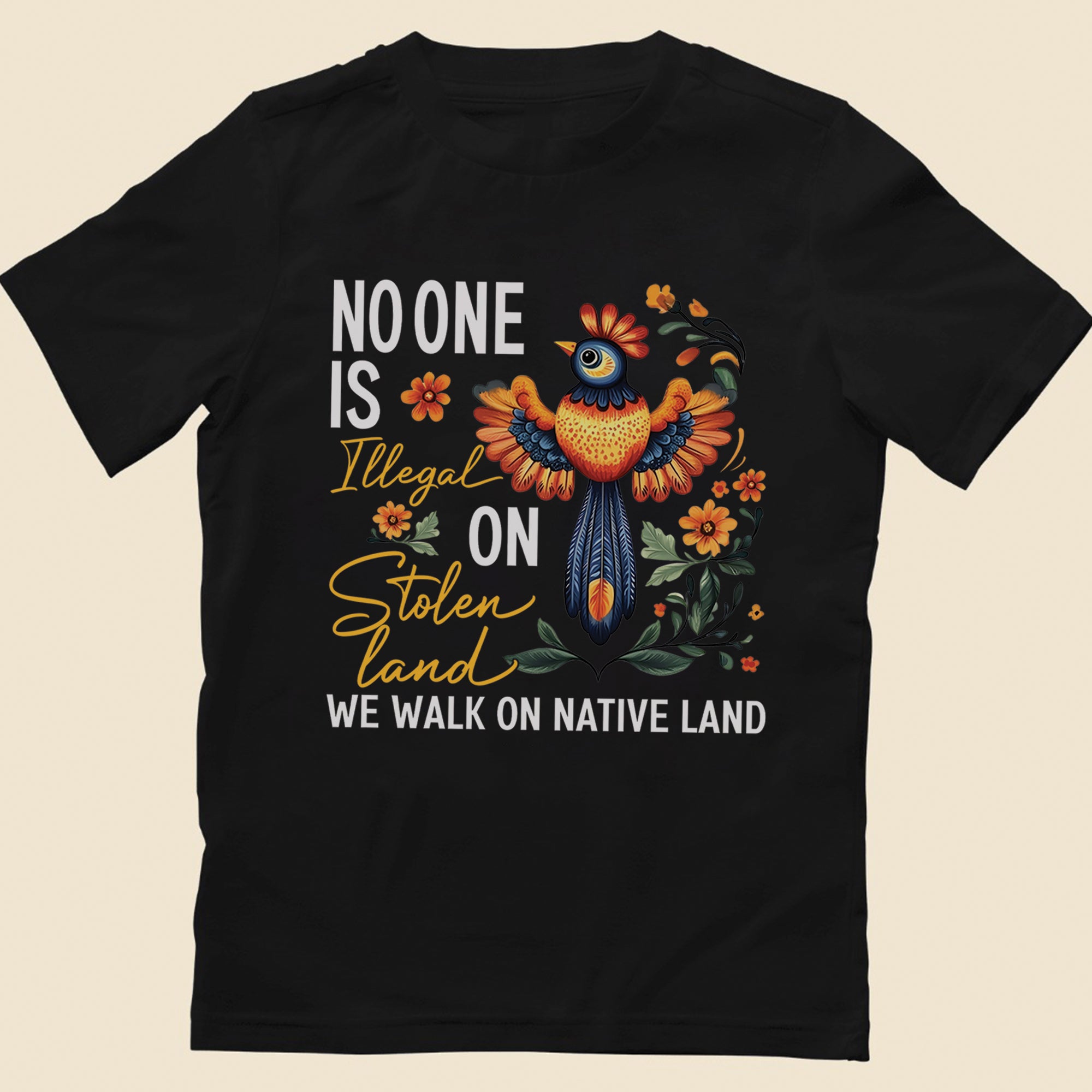 No One Is Illegal On Stolen Land - Unisex T-Shirt/T-Shirt V-Neck/Hoodie/Sweatshirt N57