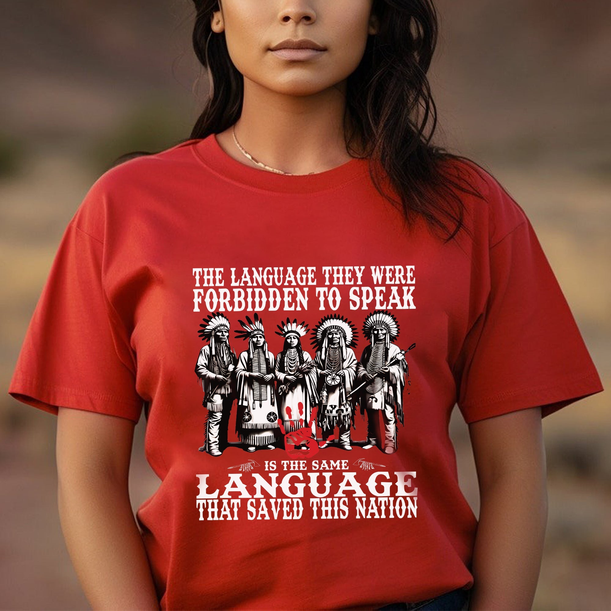 The Language They Were Forbidden To Speak – Unisex T-shirt/T-shirt V-Neck/Hoodie/Sweatshirt