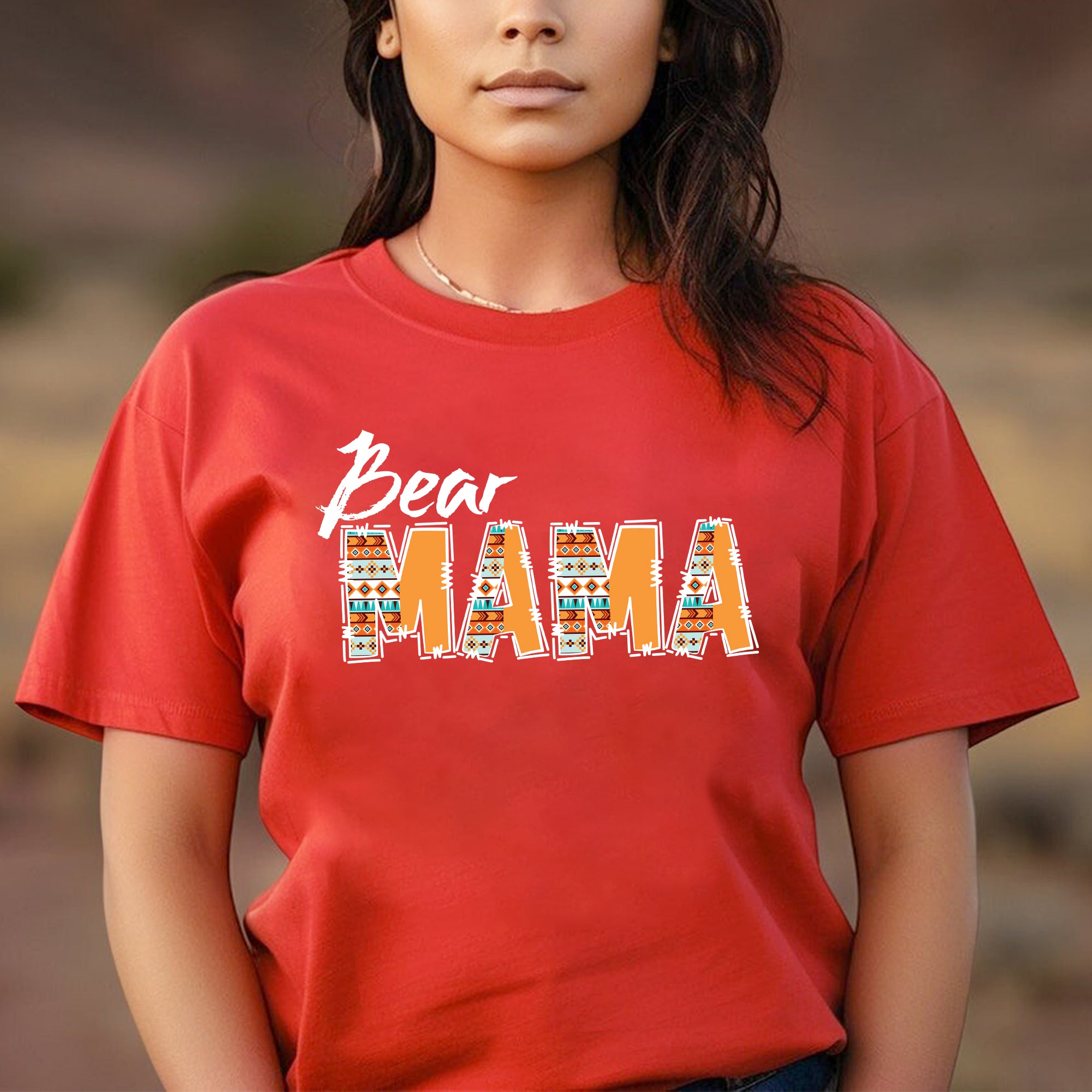 Bear Mama – Tribal Print Unisex T-Shirt/T-Shirt V-Neck/Hoodie/Sweatshirt