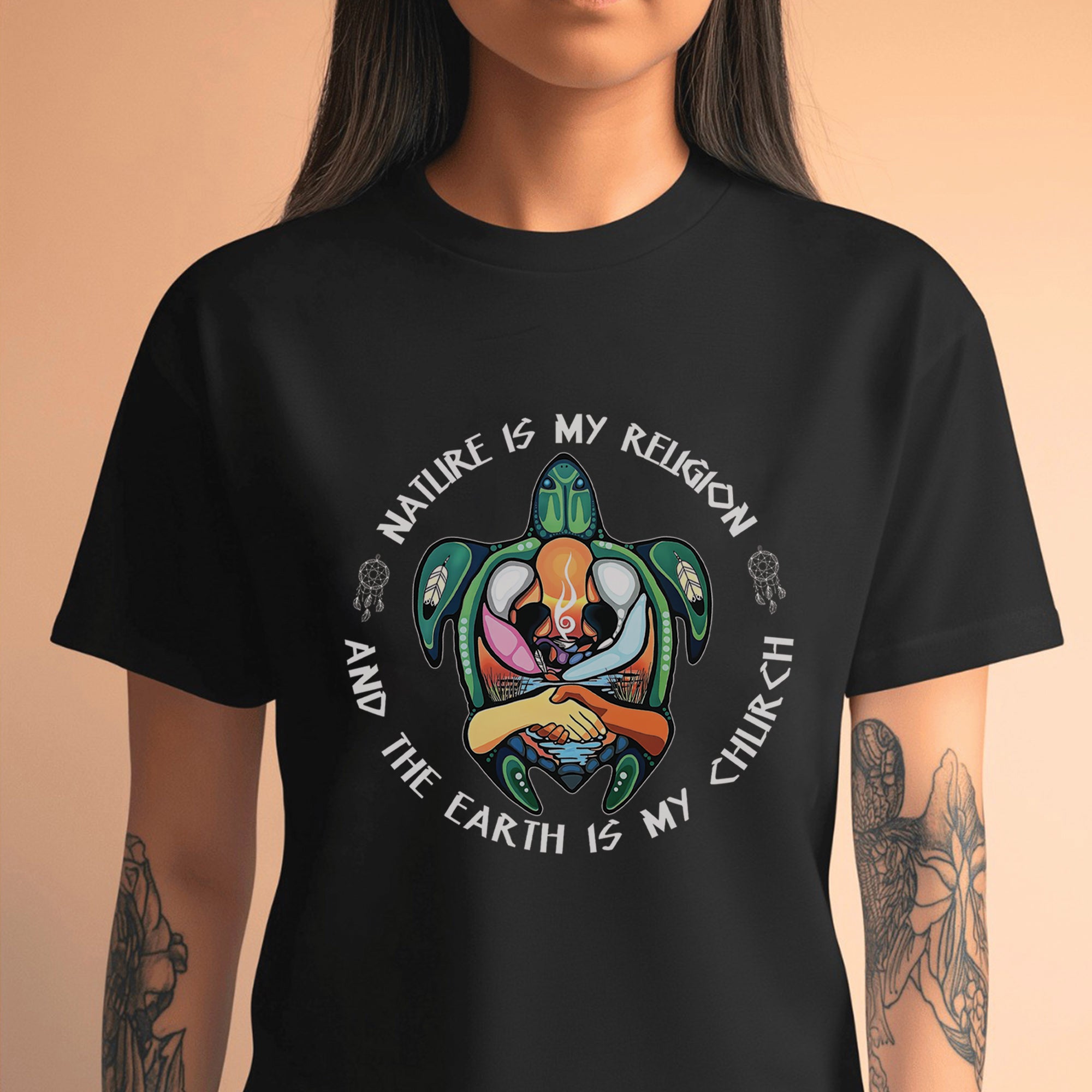 Nature Is My Religion And The Earth Is My Church Unisex T-Shirt/T-Shirt V-Neck/Hoodie/Sweatshirt - N36