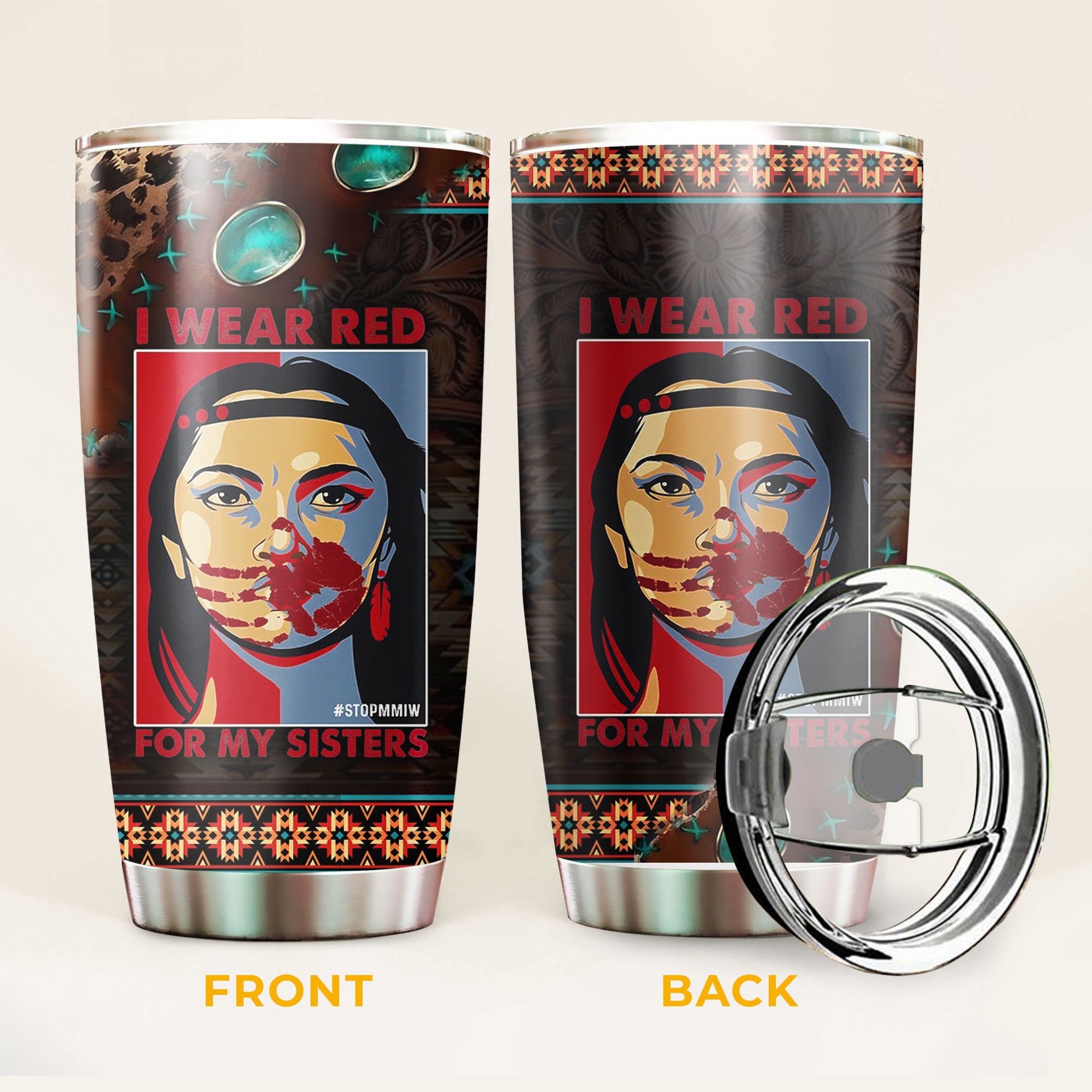 MMIW - Native American Tumbler Stainless Steel Drinking Cup