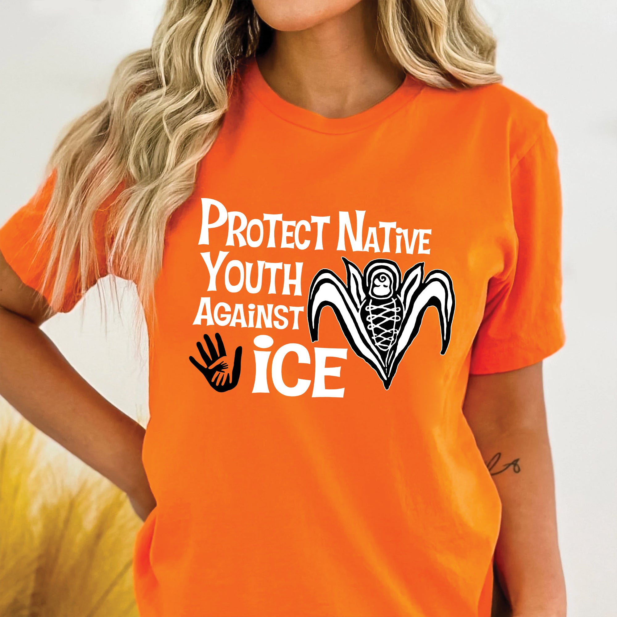 Protect Native Youth Against ICE Indigenous Rights Awareness Unisex T-shirt/Hoodie/Sweatshirt