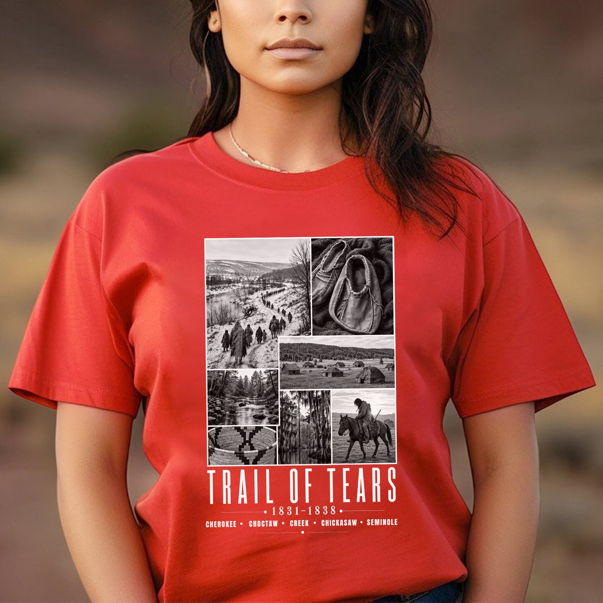 Trail of Tears Remembrance – Native American History & Heritage Unisex T-shirt/T-shirt V-neck/Hoodie/Sweatshirt