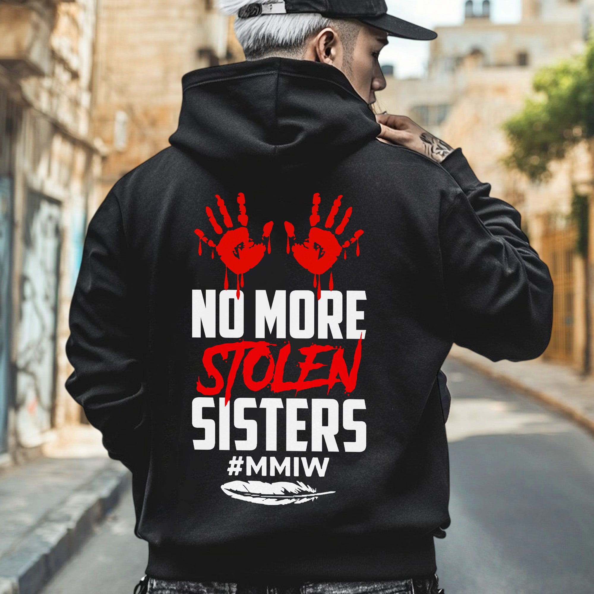 No More Stolen Sisters - MMIW Unisex T-Shirt/T-Shirt V-Neck/Hoodie/Sweatshirt Two Sides